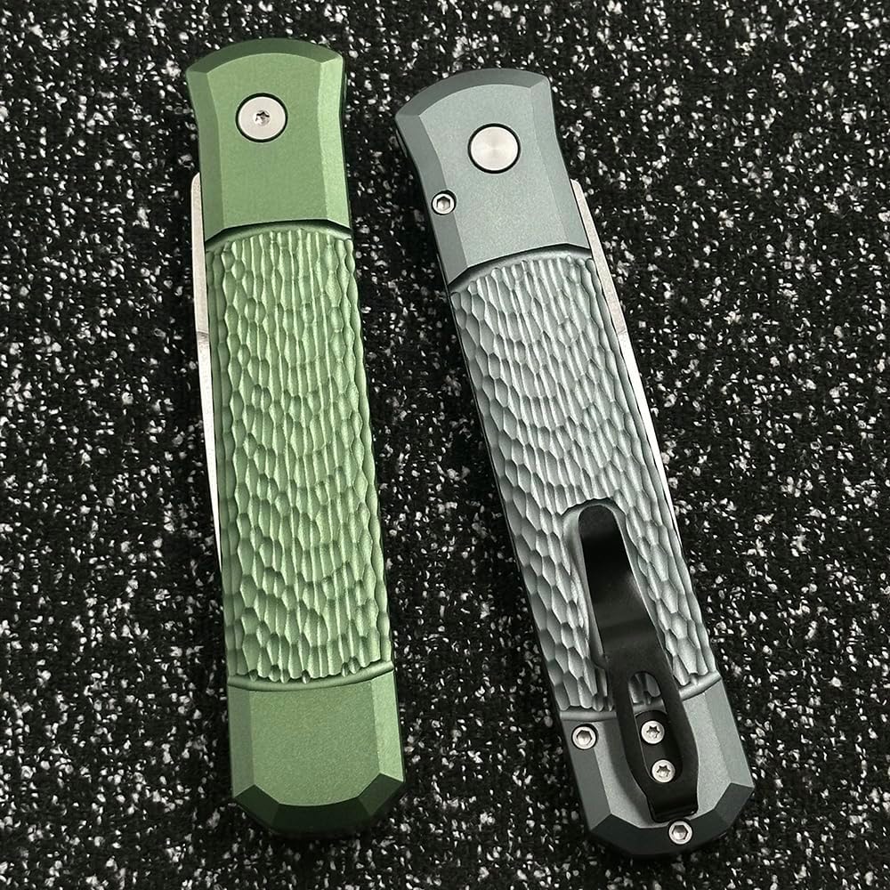 Pro Tech 924 aluminum alloy handle folding knife (Off Blue)