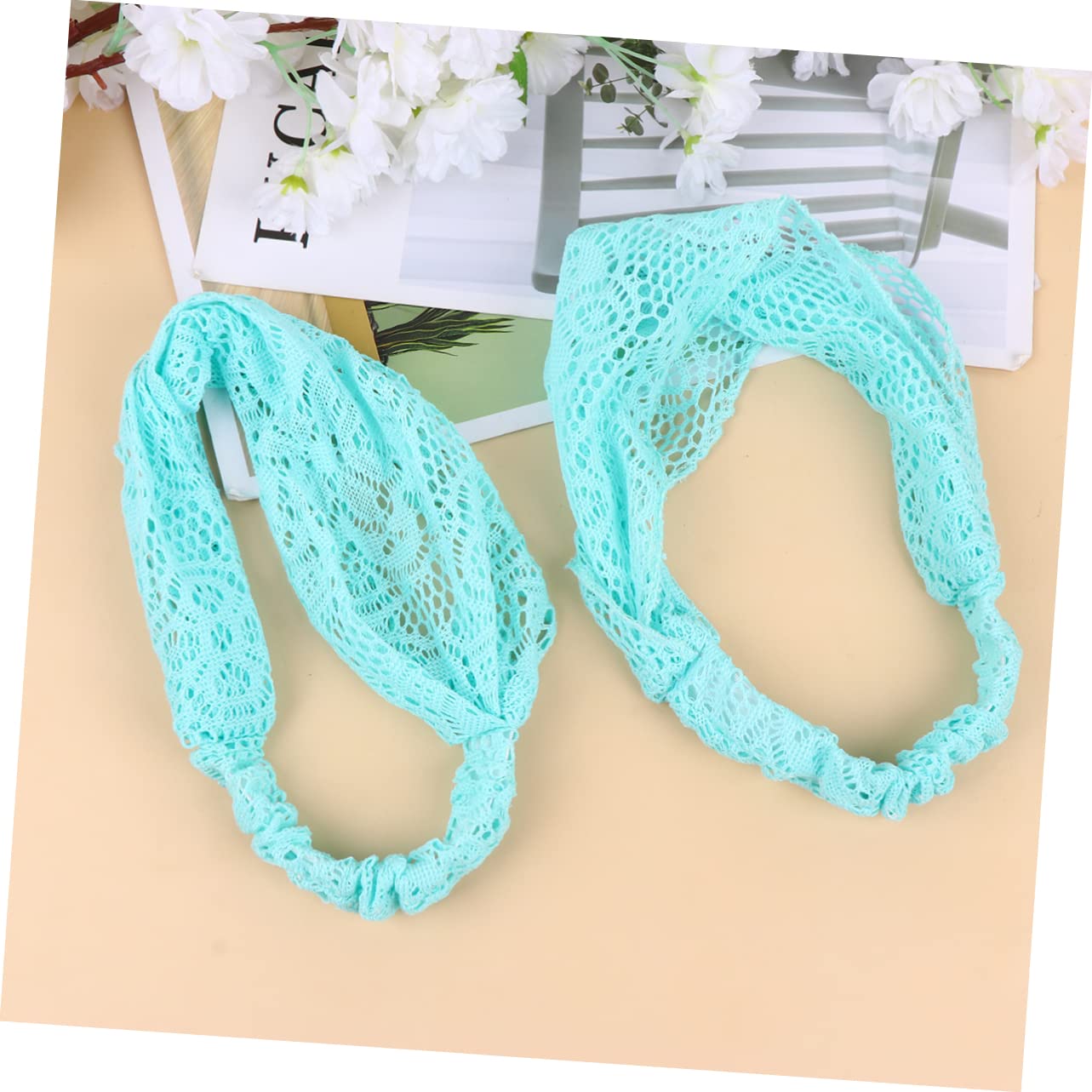Didiseaon 6pezzi Fascia Per Pizzo Blu Da Accessori Eleganti Per Donne e Ragazze Per Occasioni Speciali e Uso Quotidiano Design Chic e Romantico