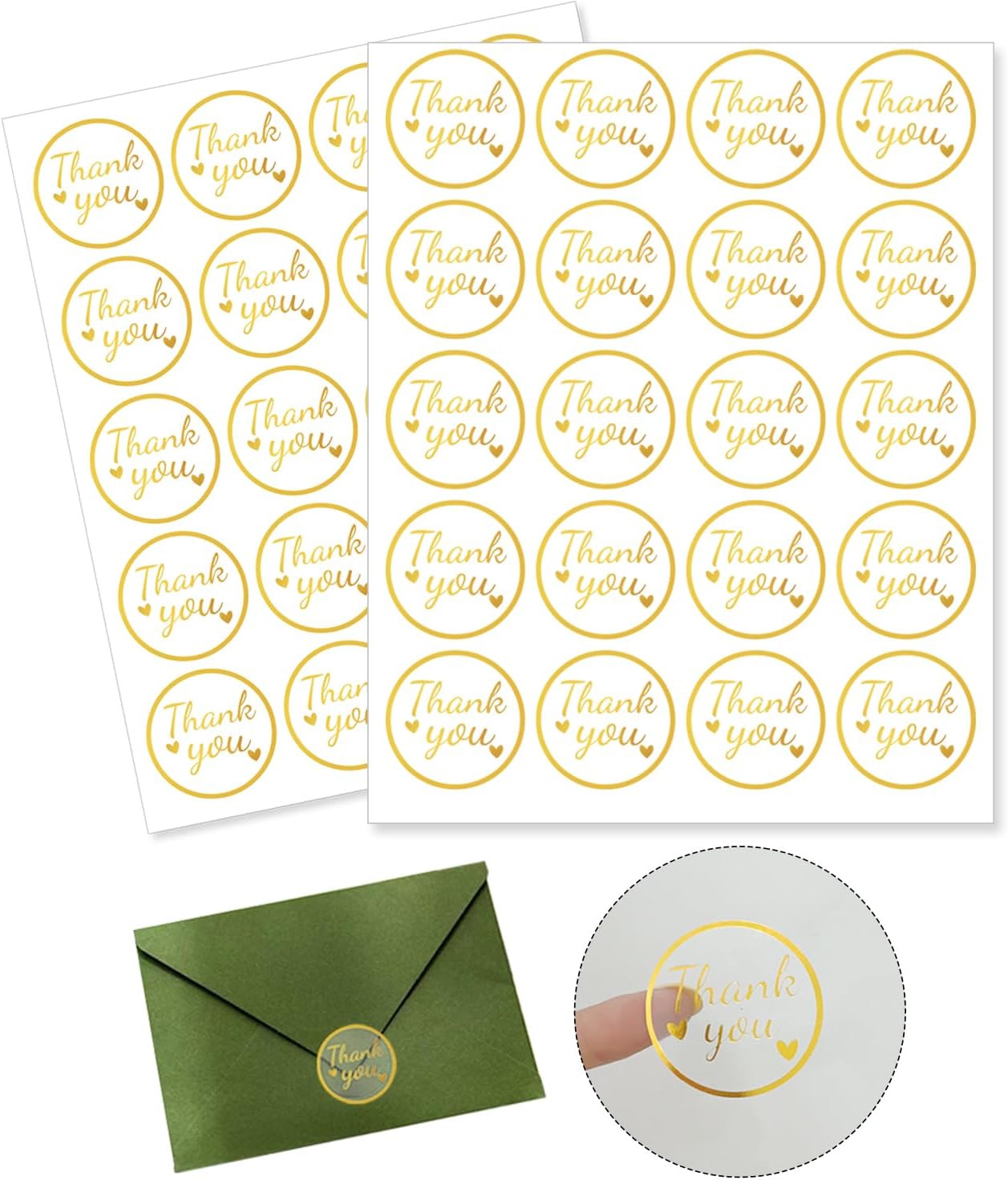 STARLIBOO Thank You Stickers, 1.5 inch Thank You for Coming