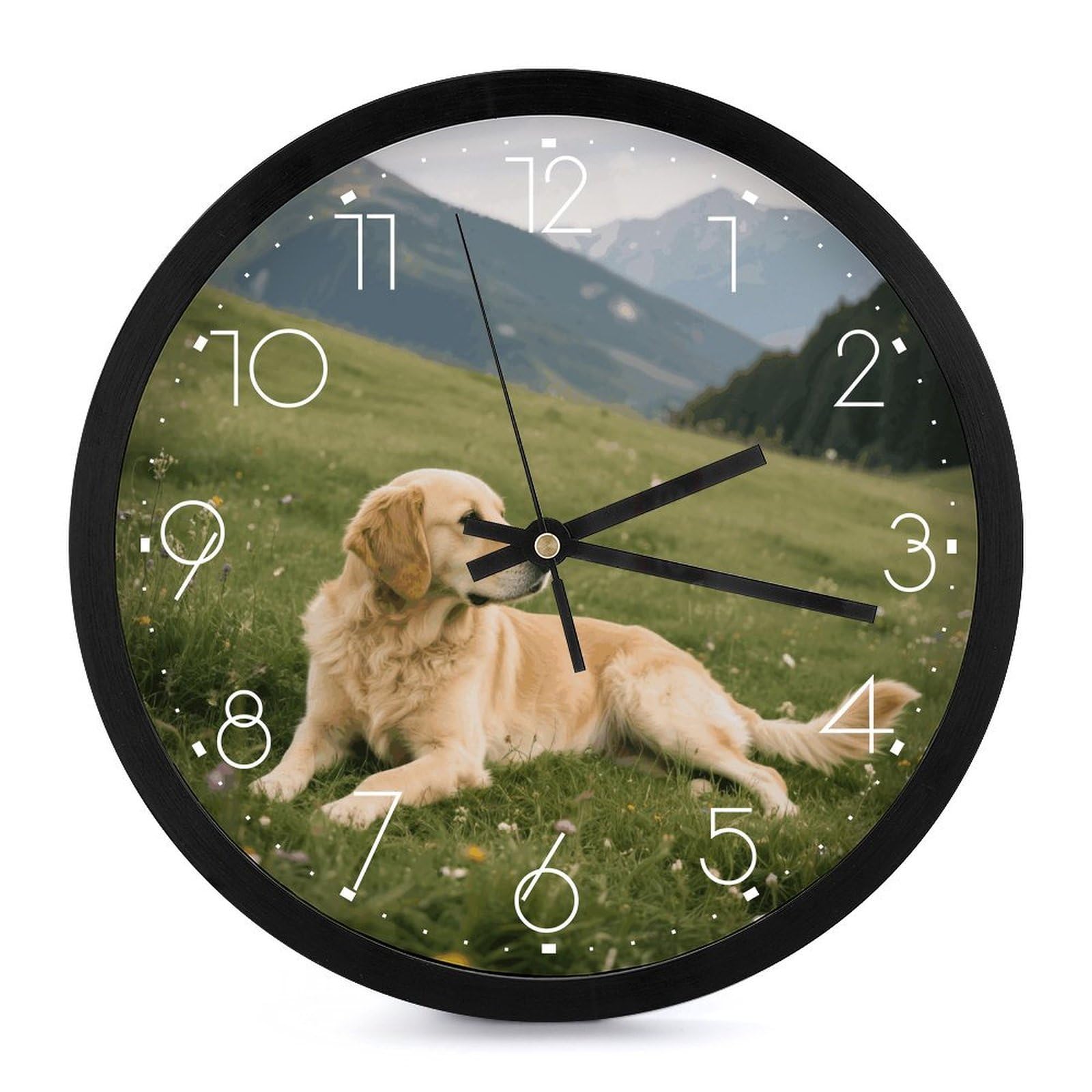 Horloge murale numérique facile à lire pour briser le bruit du tic-tac