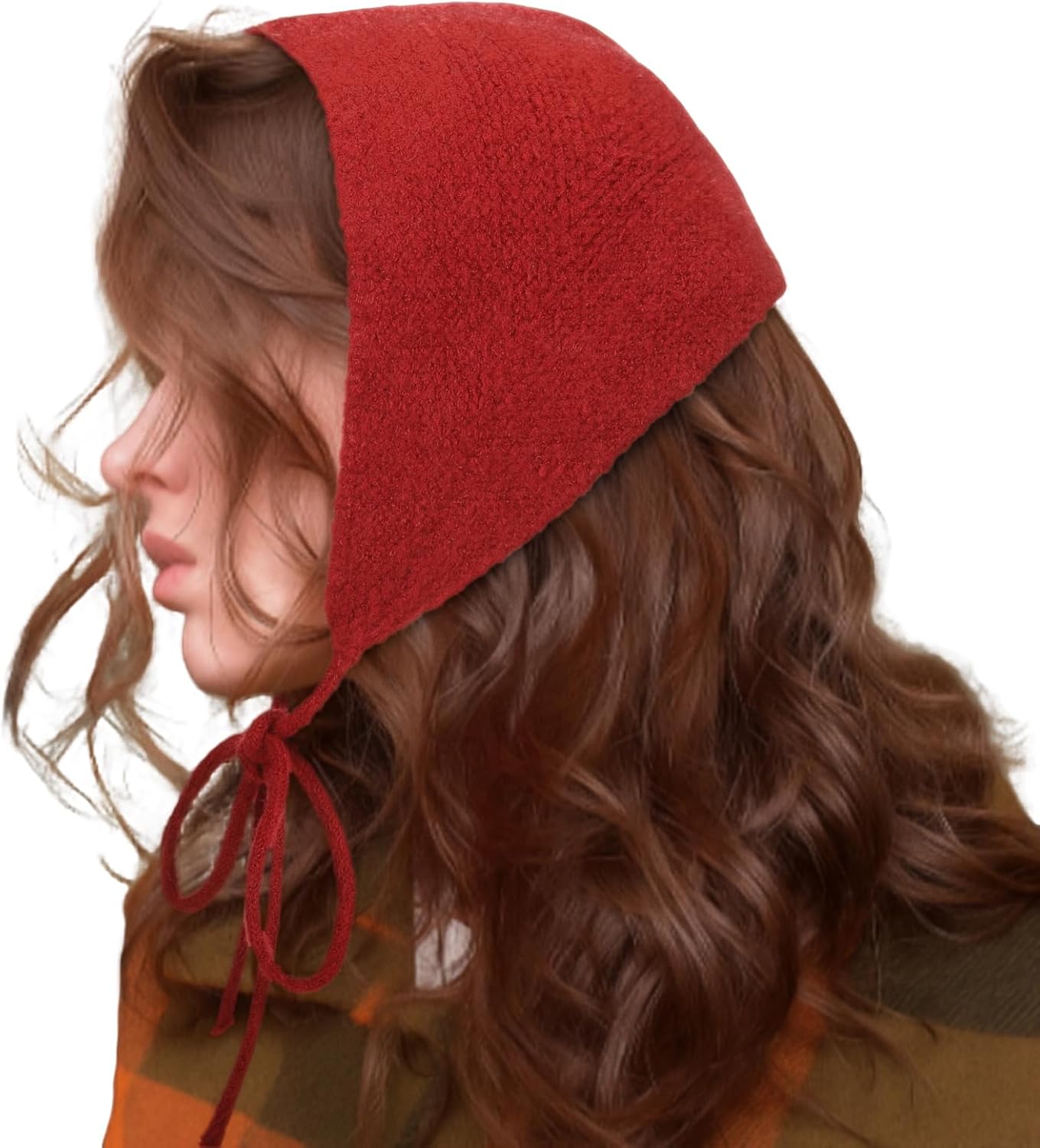 Winter Ear Warmers for Women Muffs Balaclava Head Knit Hooded Scarf Ear Protection Hat Cover Wrap Scarves Hijab Cap