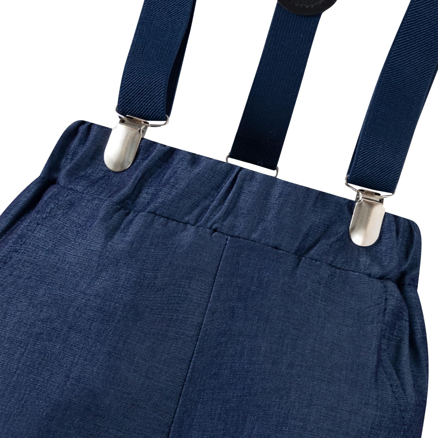 Baby Boys Happy First Father's Day Bow Tie Romper Top+Shorts+Suspenders