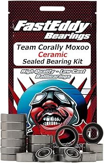 FastEddy Bearings Compatible with Team Corally Moxoo Ceramic Sealed Bearing Kit