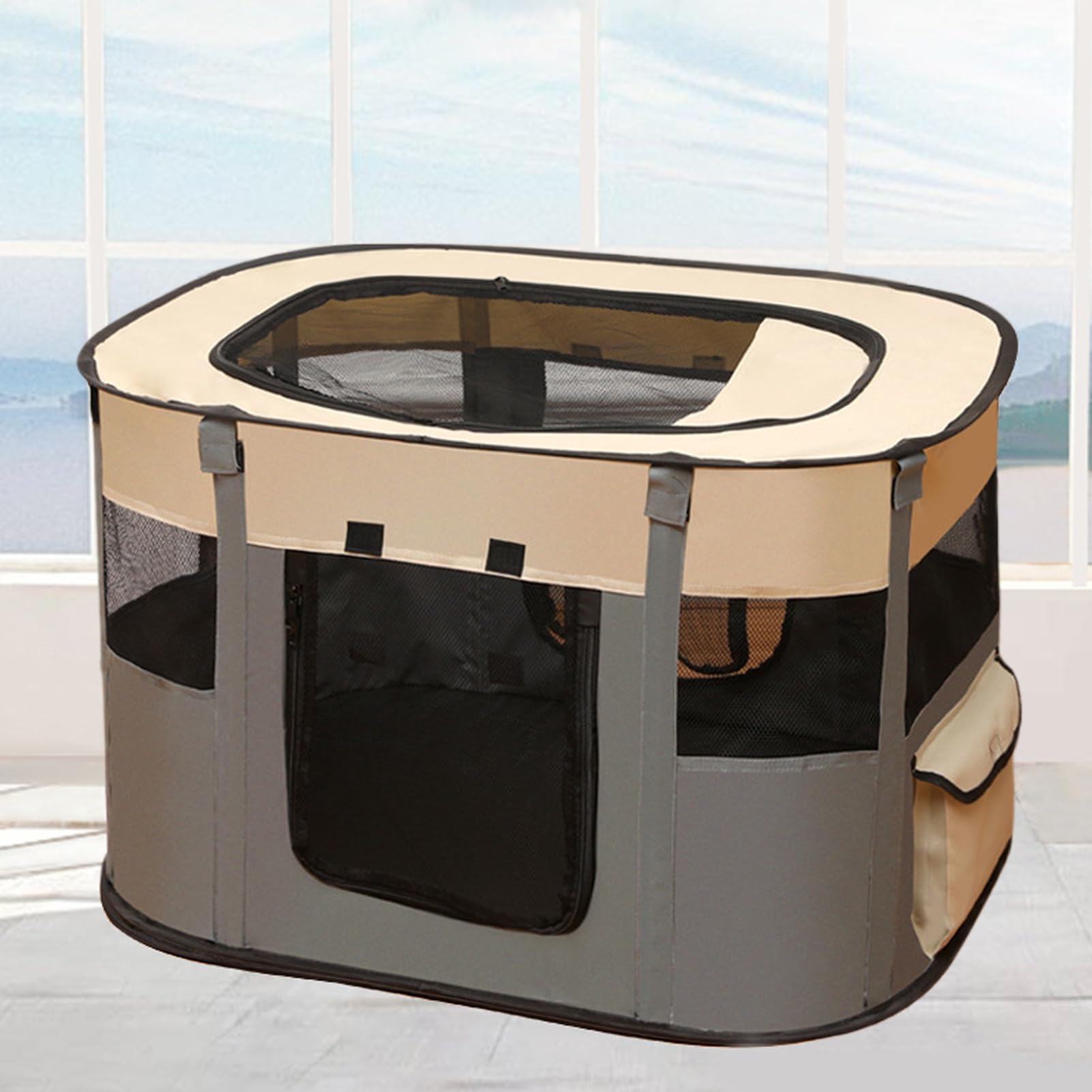 Tienda Perros Interior Casa Transpirable para Mascotas con Cama | Tienda Jaula Cama Para Gatitos Y Cachorros Para Cachorro Gatito Mediano Grande Exterior Hogar Piso Balcón Transportín