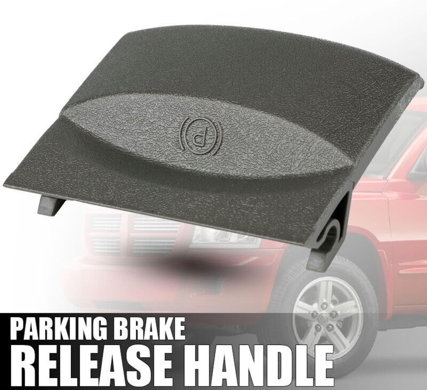Grey Parking Brake Release Handle for Dodge Durango 2006-2007 for Dakota 2005-2007 for Mitsubishi Raider 2006-2007 Replaces 1CM30XDHAA