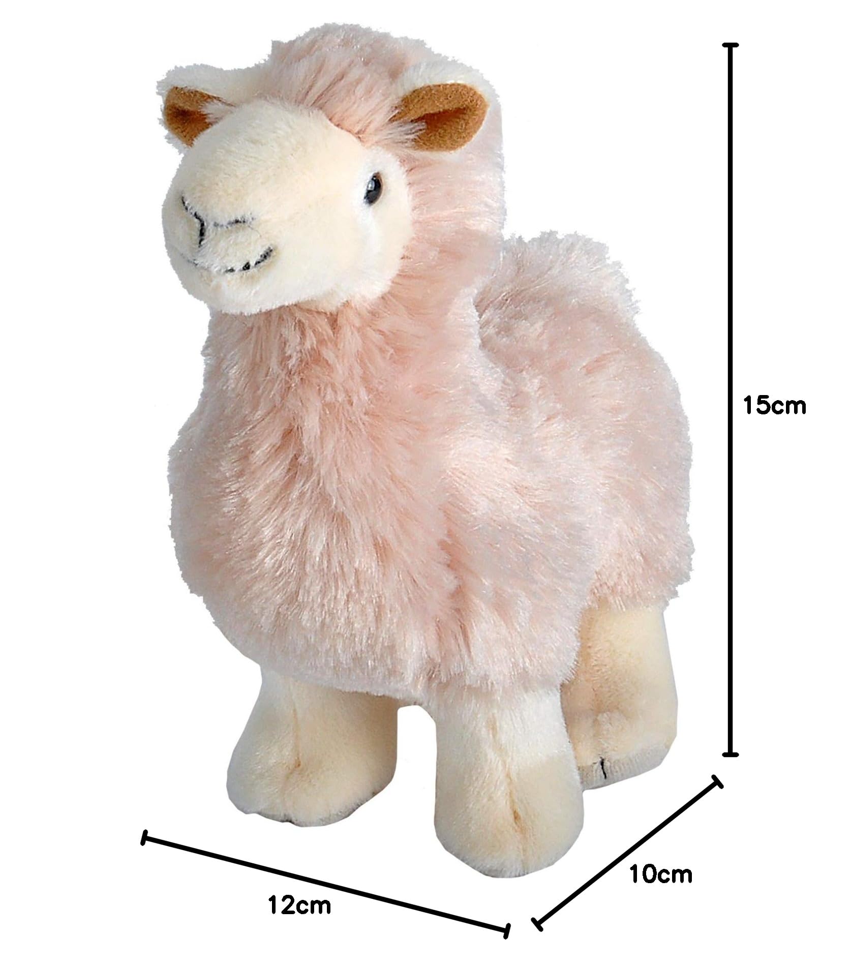 Wild Republic Lama stojąca pluszak, Cuddlekins Lils´douier, prezenty dla dzieci, 13 cm, 23539, wielokolorowy