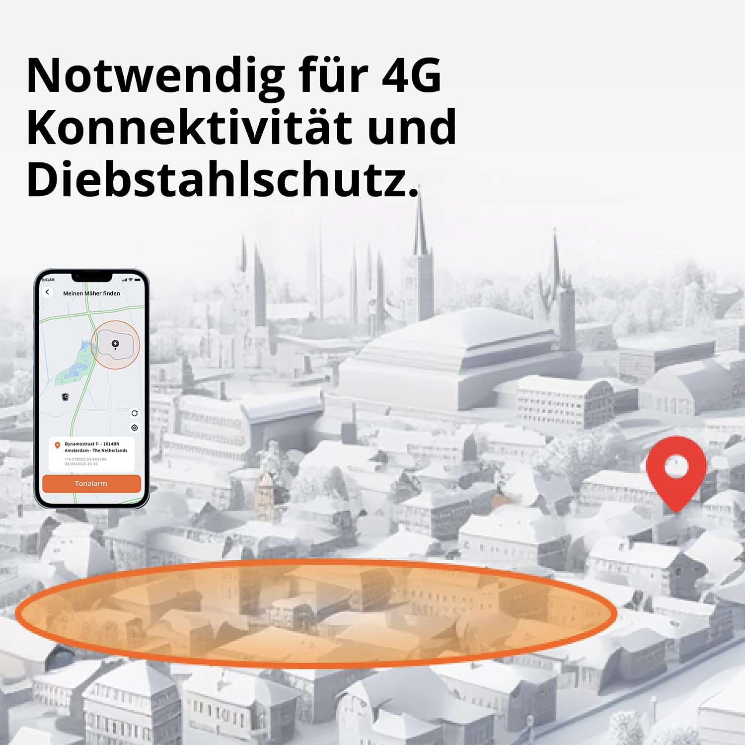 Segway Navimow Access+ 4G Modul, Notwendig für 4G Konnektivität und Diebstahlschutz, Zubehör für Mähroboter Navimow i105E, i108E