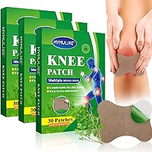 MYMULIKE Knee Pain Relief Patches, 90 Count Heat Patch for Neck and Shoulder, Natural Wormwood Herbal Relief Patches, Relieves Muscle Soreness for Lumbar Spine Knee Pain Patches