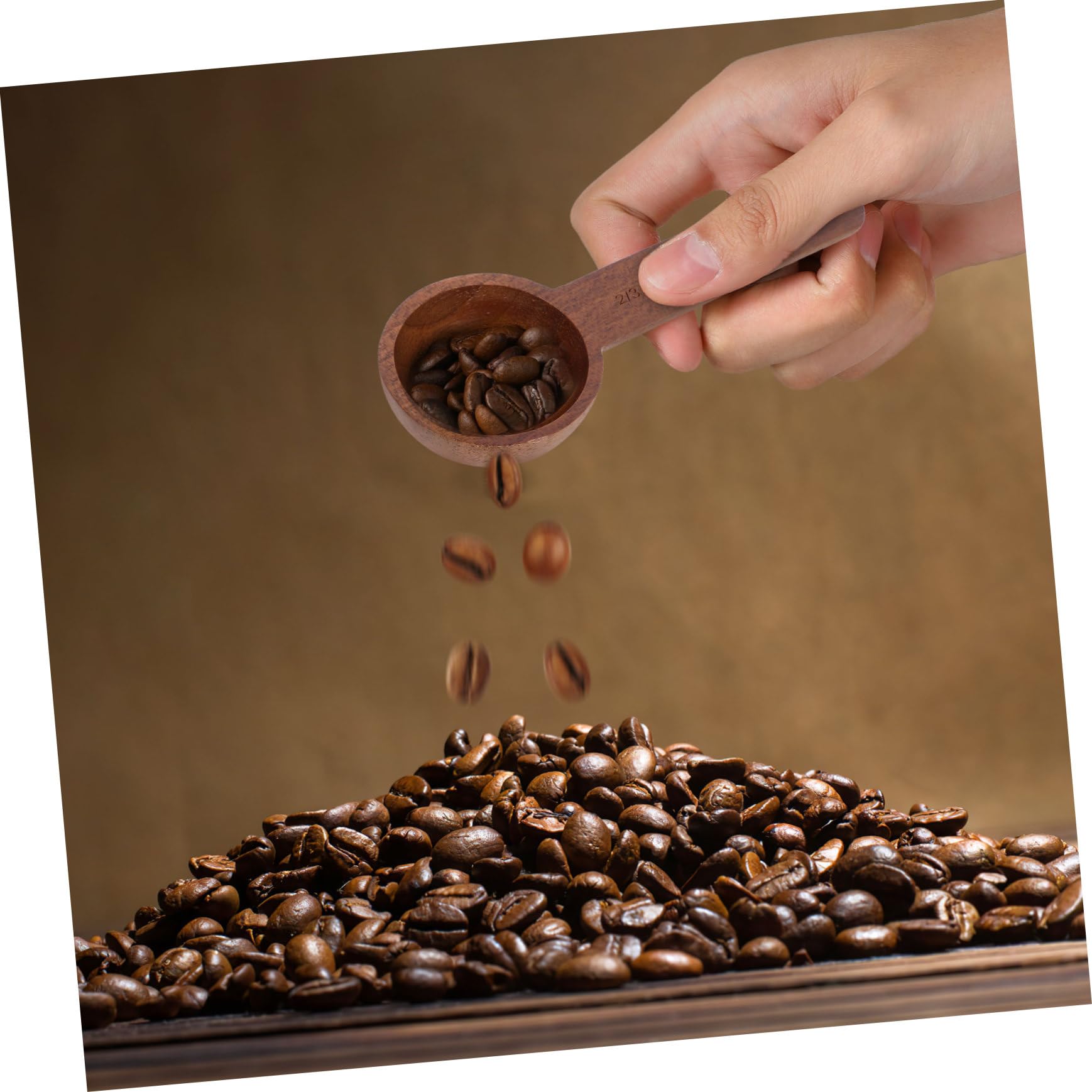 Cuillère Doseuse En Noyer Noir - 2 Tailles (8g Et 10g) - Pour Café, Épices, Thé - Manche Court Ou Long - Cadeau Pratique - 12