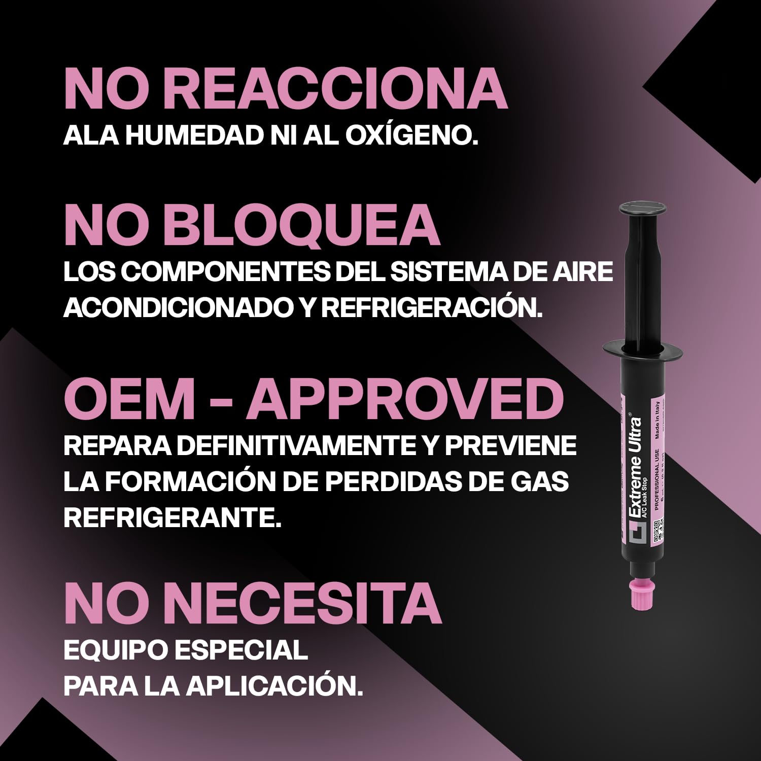 ERRECOM Extreme Ultra - 6 x 6 ml, Sellador de Fugas para Sistemas de Aire Acondicionado y Refrigeración y para Sistemas de Aire Acondicionado de Automóviles (adaptadores no incluidos)