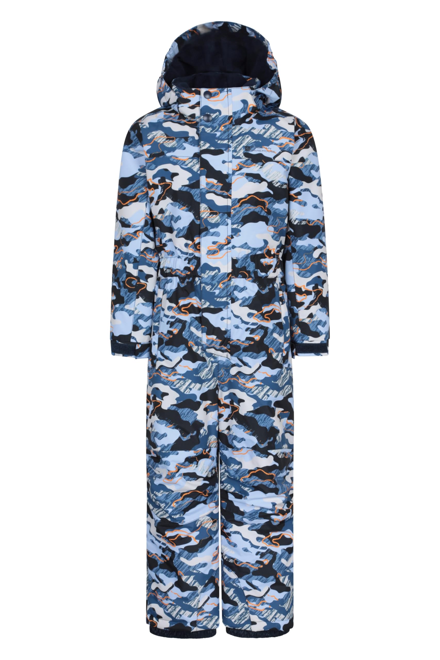Mountain Warehouse Cloud Printed Kids Waterproof Snowsuit Pale Blue (Printed) 3-4y