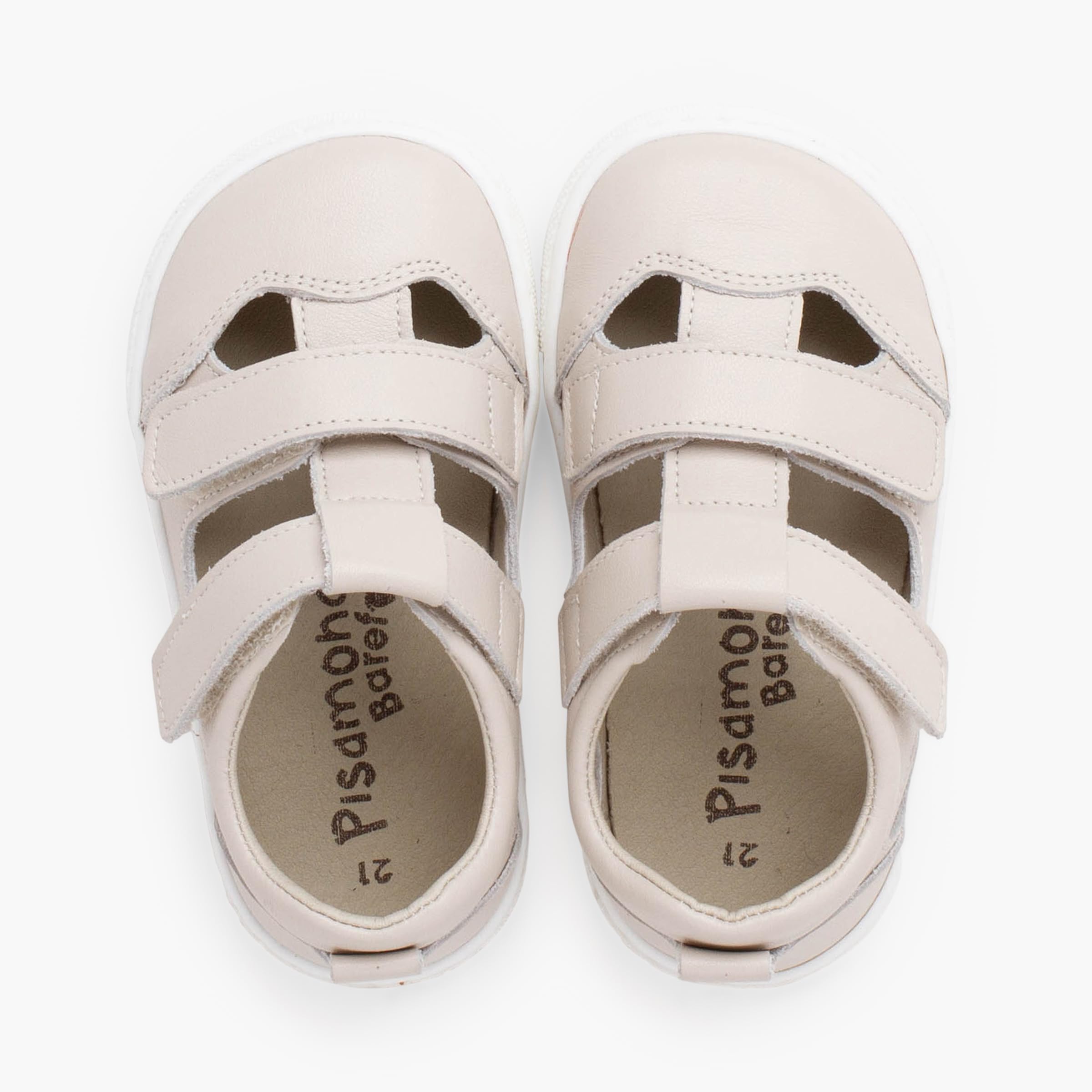 Pisamonas Sandalias Barefoot Cierre Doble Napa Niño