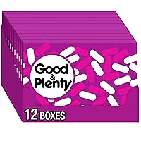Vista 1 de Good & Pletty Candy, Dulces, sabor a regaliz negro clásico, caja de 6 onzas (paquete de 12)