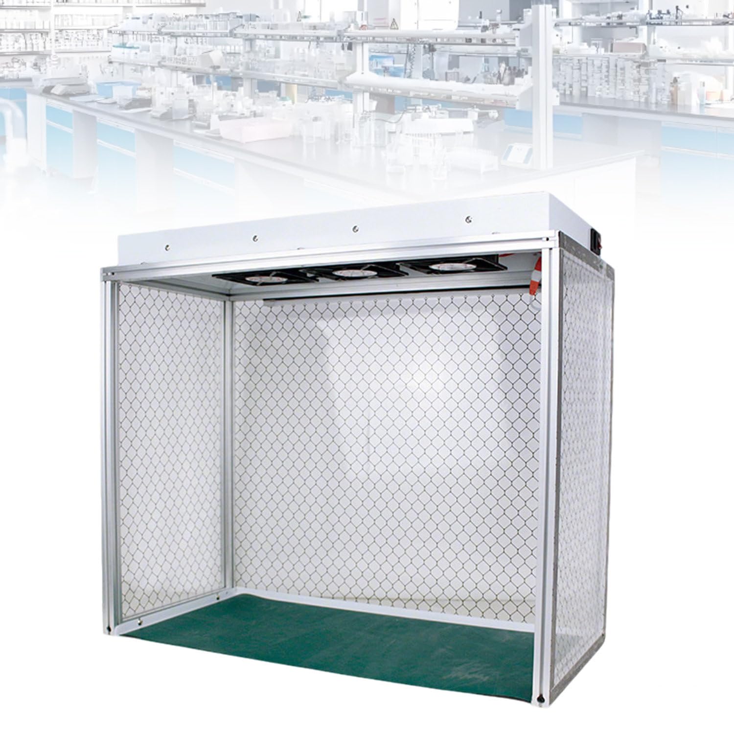 Estación de Trabajo Libre de Polvo, Cabina de Flujo laminar Vertical, Filtro para un Trabajo Limpio y Libre de Polvo, Flujo de Aire laminar portátil para Taller/Laboratorio
