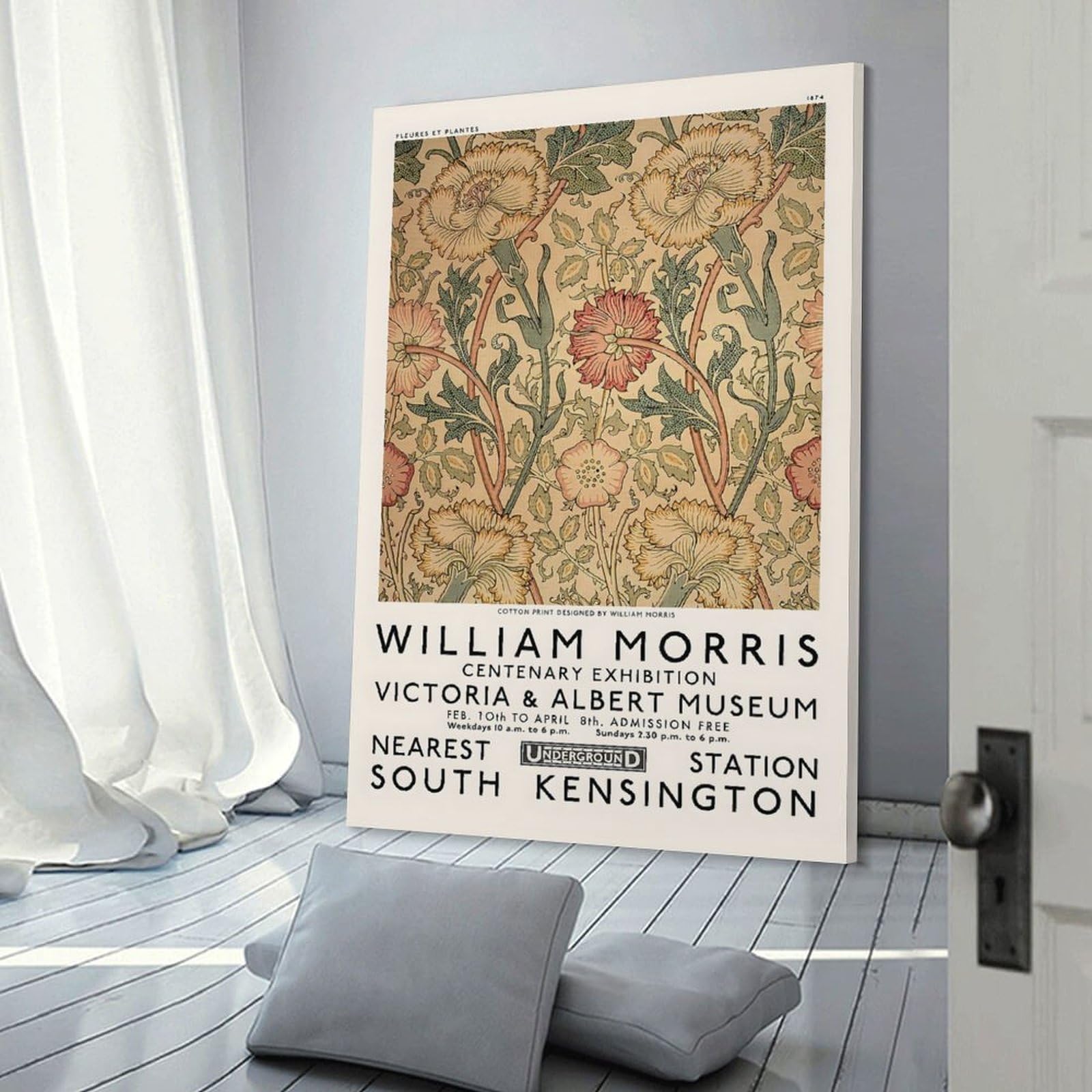 Junmoney WILLIAM MORRIS Home Decor Wall Art, 08x12inch(20x30cm), for New Homes, Bedrooms Or Workspaces, Gift Idea for Housewarming And Birthdays