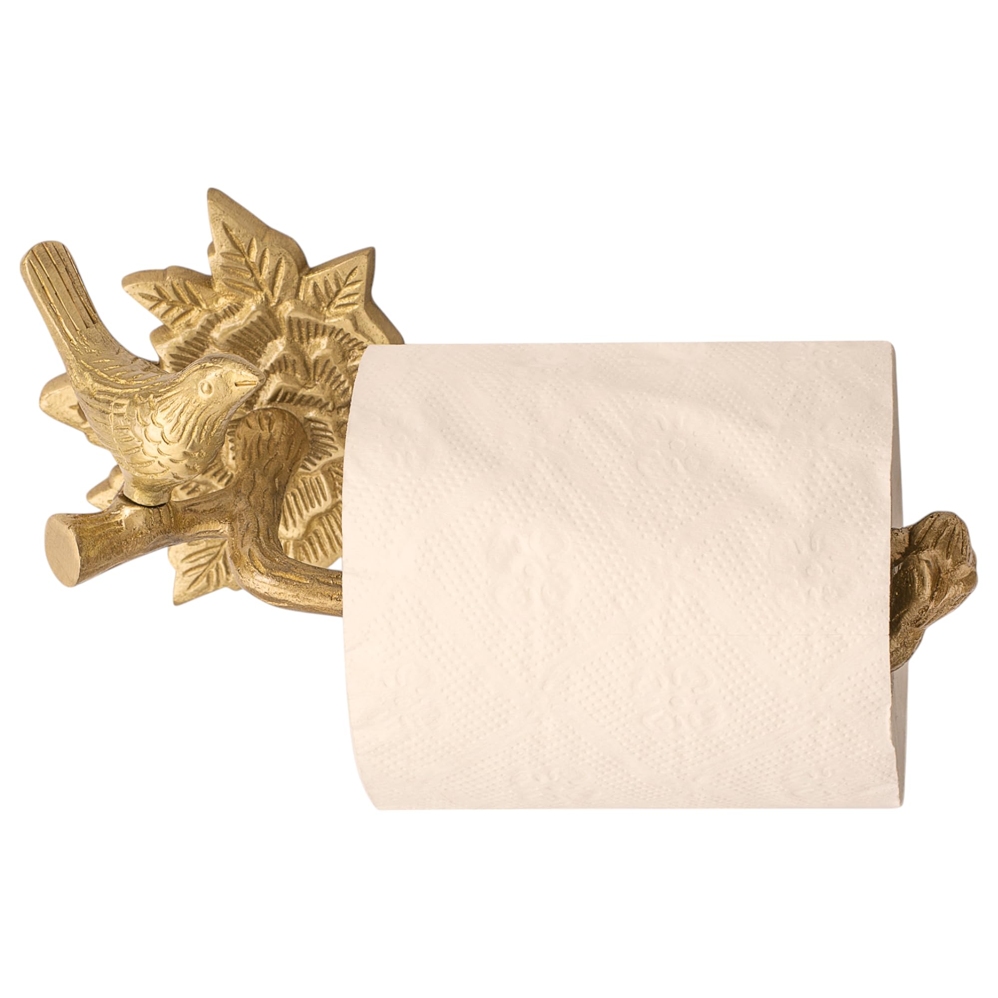 STYLENT Solid Brass Bird Antique Toilet Paper Roll Holder