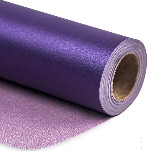 Vista 206 de RUSPEPA Papel de regalo negro mate, color liso perlado, papel lustre perfecto para bodas, cumpleaños, Navidad, baby shower, 17 pulgadas x 32.8 pies