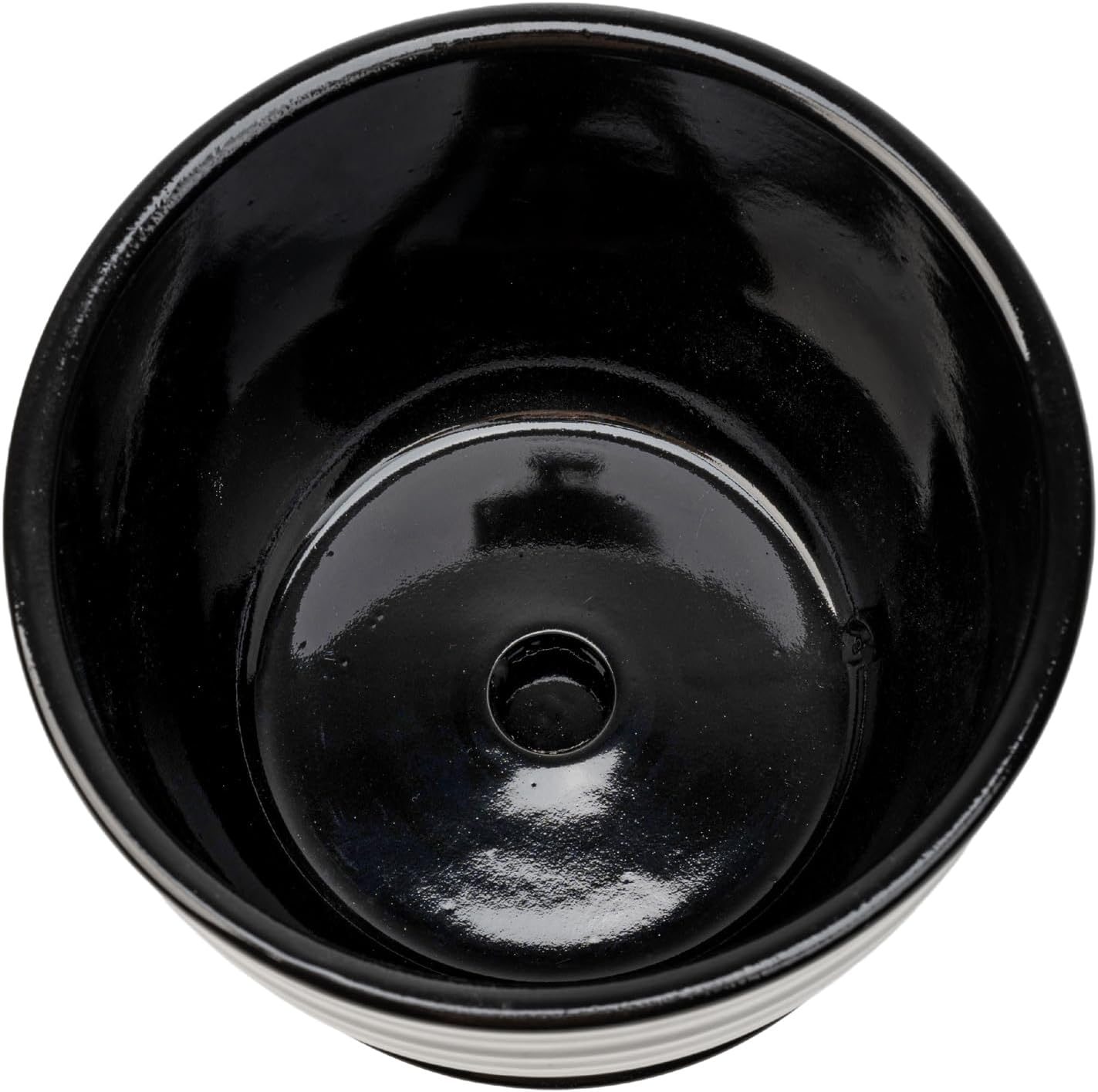 MyGift Black Ceramic Pots for Plants, 6.7+5.6+4.5 inch Flower Pots, Plant Pots Indoor with Drainage Holes and Tray, Garden Planters for Succulent and Flowers, Set of 3