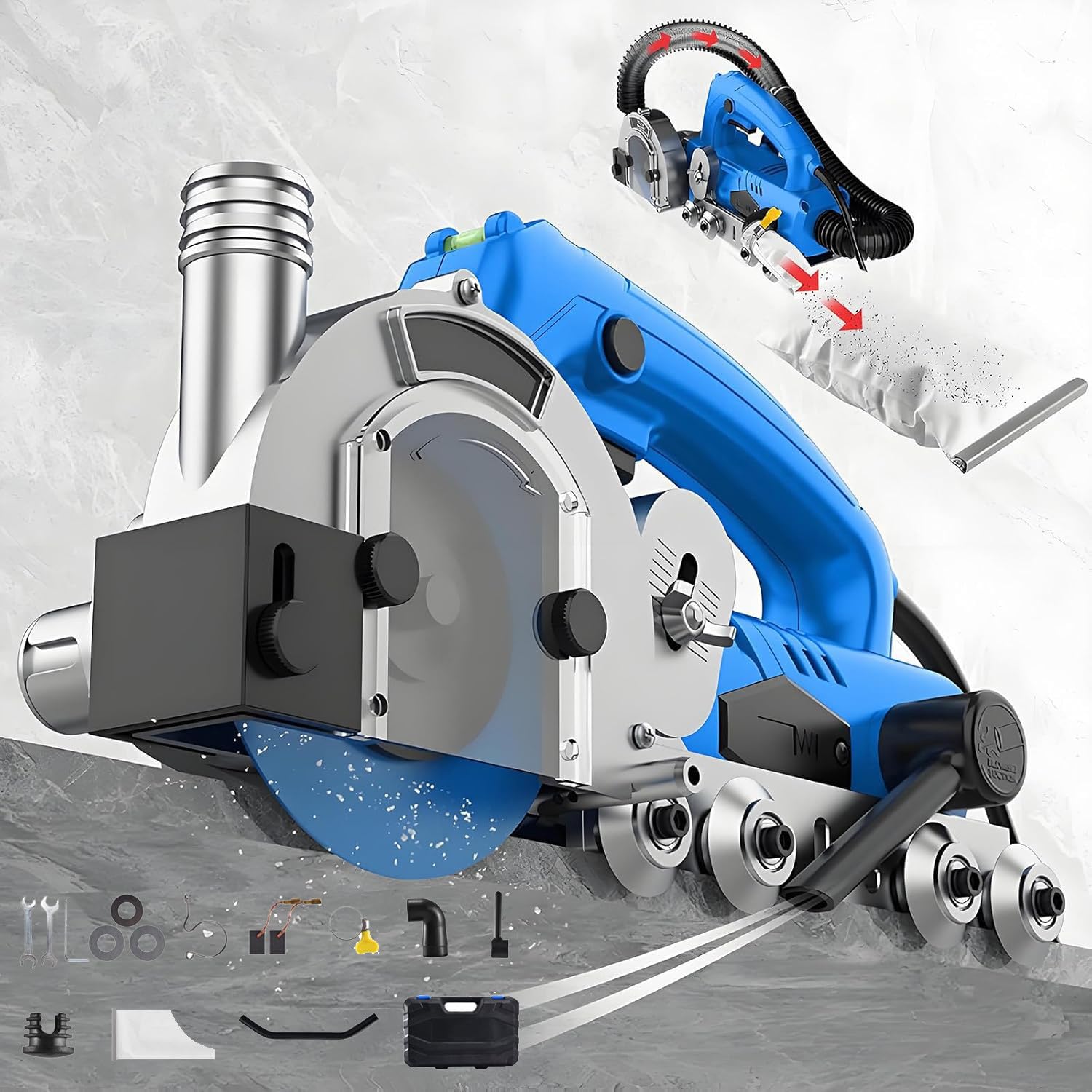 Máquina eléctrica de limpieza de grietas de azulejos para eliminar lechada vieja y cemento, limpiador de juntas de azulejos, rebote automático para mantenimiento de azulejos, 1,2 mm