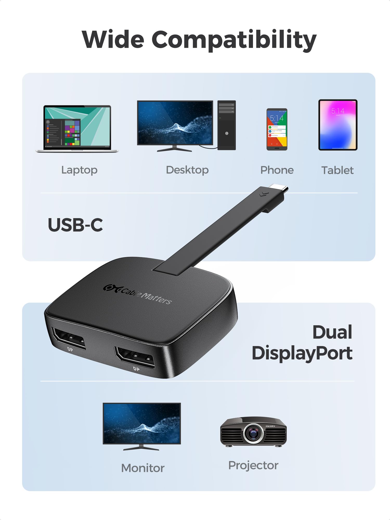 Cable Matters Oculus Rift Ipad Displayport To Hdmi USB-C Best Buy - Main Image