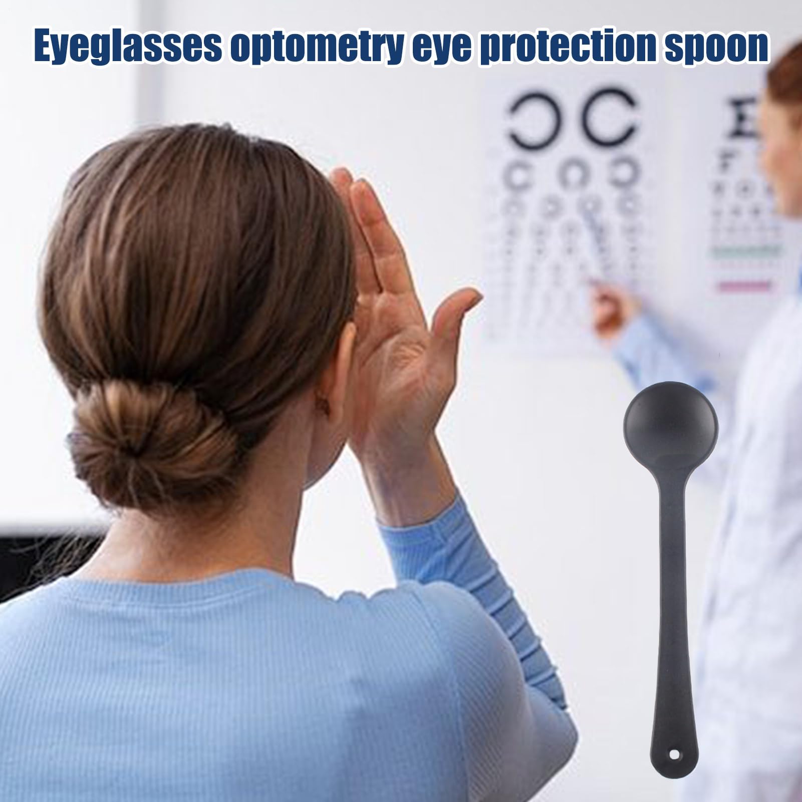 Cache-Oeil | Instrument d'Optométrie et d'Optique Visuelle | Occulteur Antidérapant Et Portable Destiné Aux Mesures Aux Tests Et À La Formation Dans Le Domaine Ophtalmologique