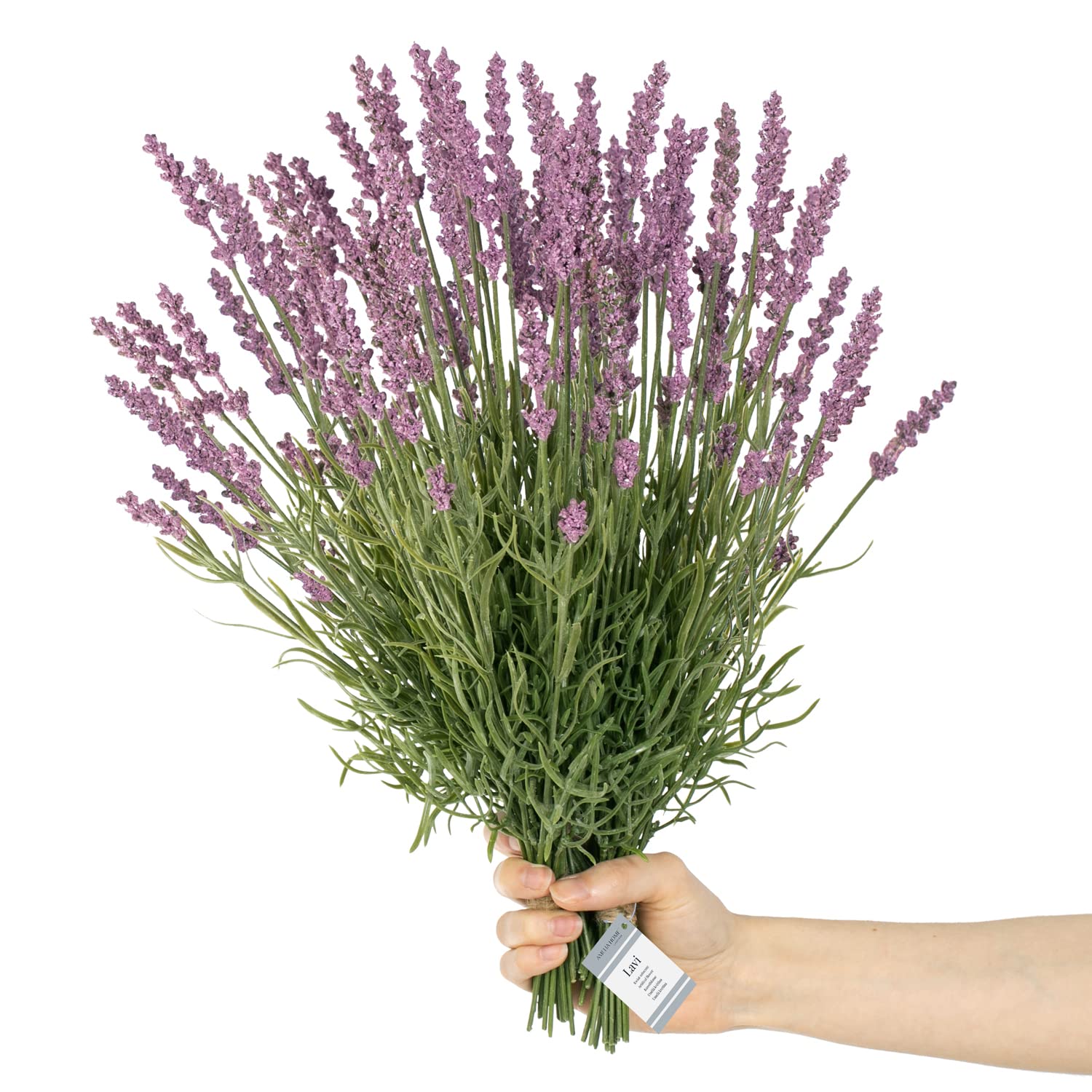 AmeliaHome Kunstblumen künstliche Pflanzen Dekoration 10 Stücke Lavi Violett 18 cm