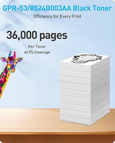 Miniatura 3 de GPR-53 GPR53 GPR 53 Cartuchos de tóner para Canon imageRUNNER Advance iR-ADV C3020 C3320 C3320F C3320L C3325 C3330 C3520 C3520i C3525i C35330 0 C35