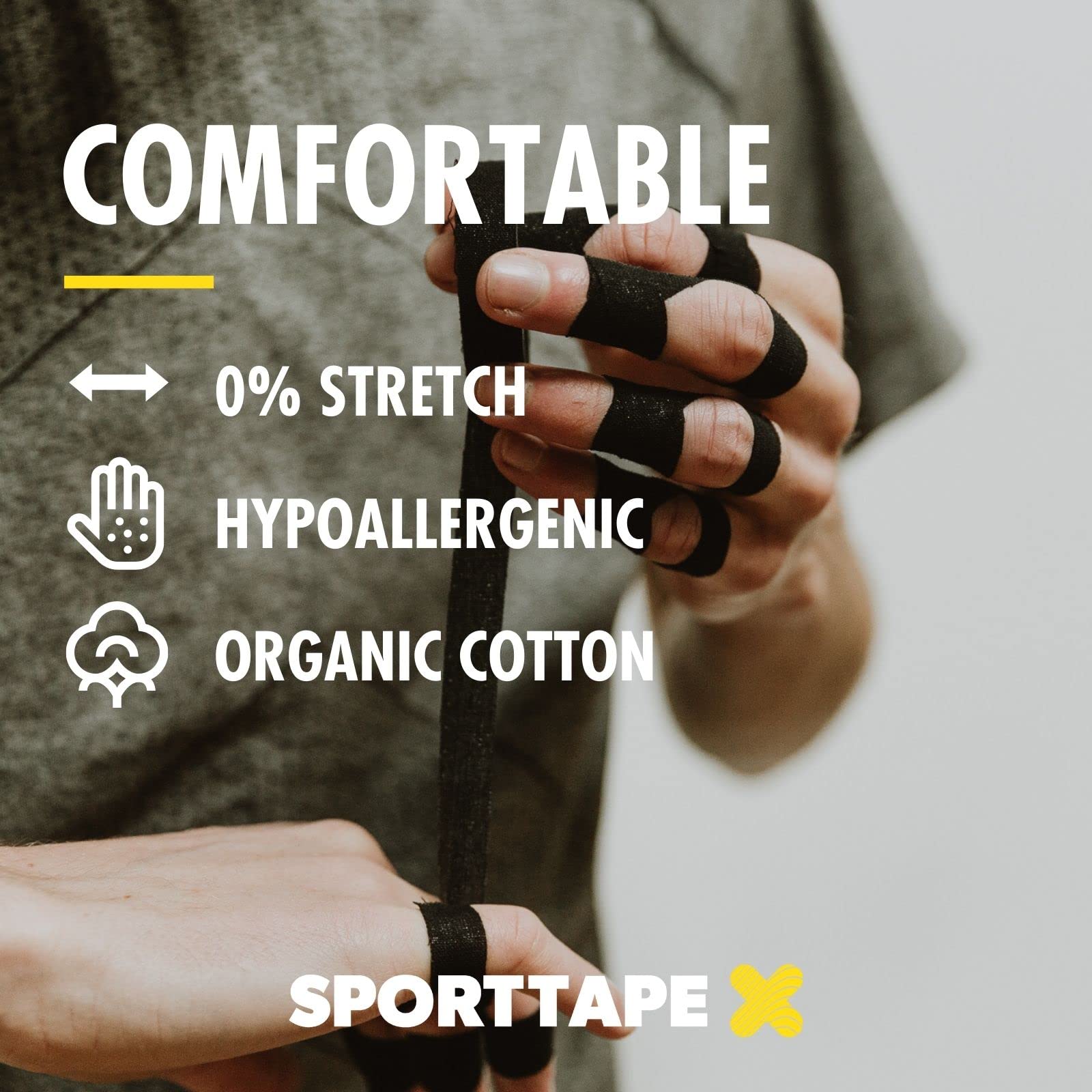 Buy 2 Rolls SPORTTAPE Finger Tape Zinc Oxide Tape White 1.25cm x