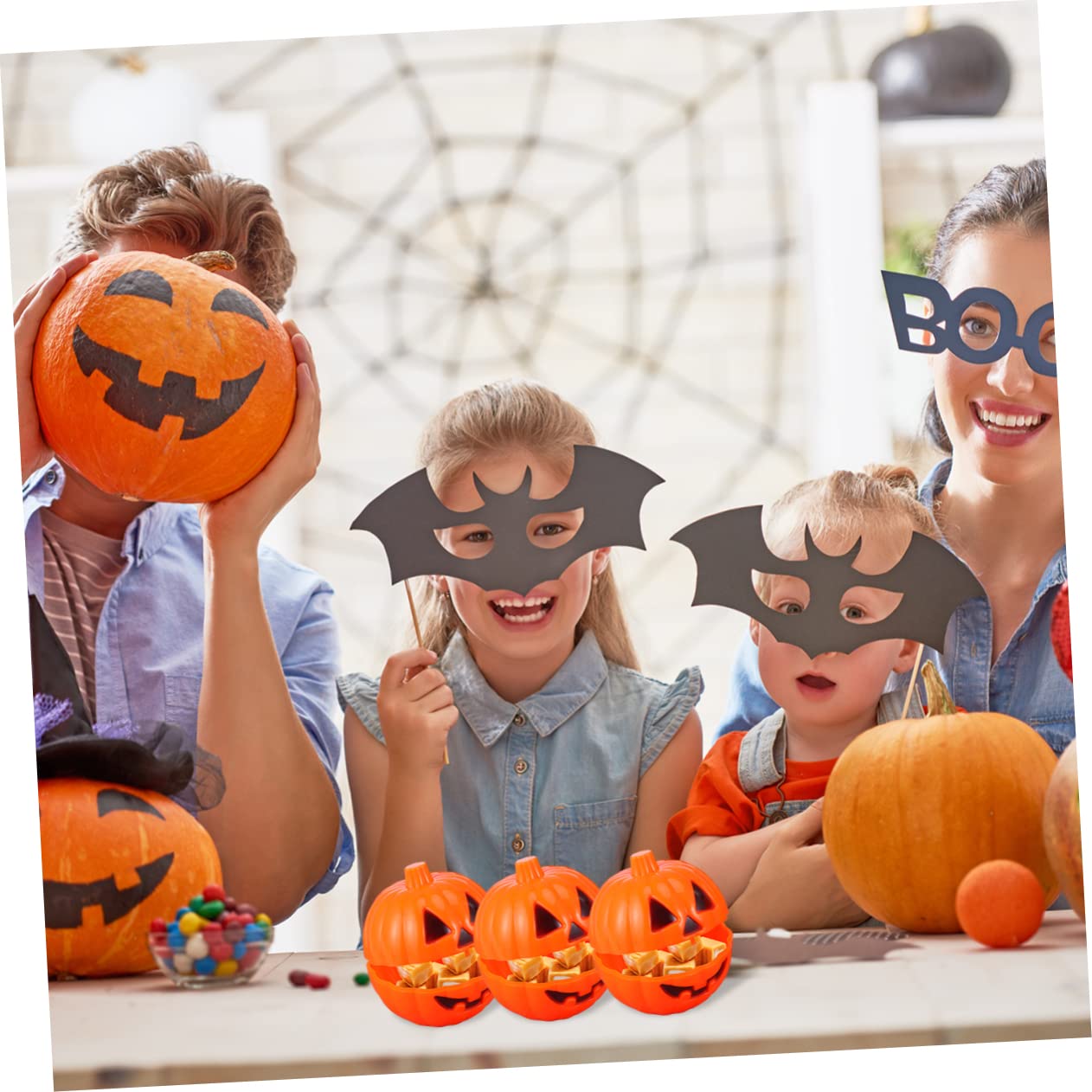 Cabilock 36 Stk Kleine Halloween-Kürbis-Requisiten Kürbis Süßigkeiten Kürbisse Halloween- Kürbis- -Kissen grusel kleidung deko Kürbisbehälter