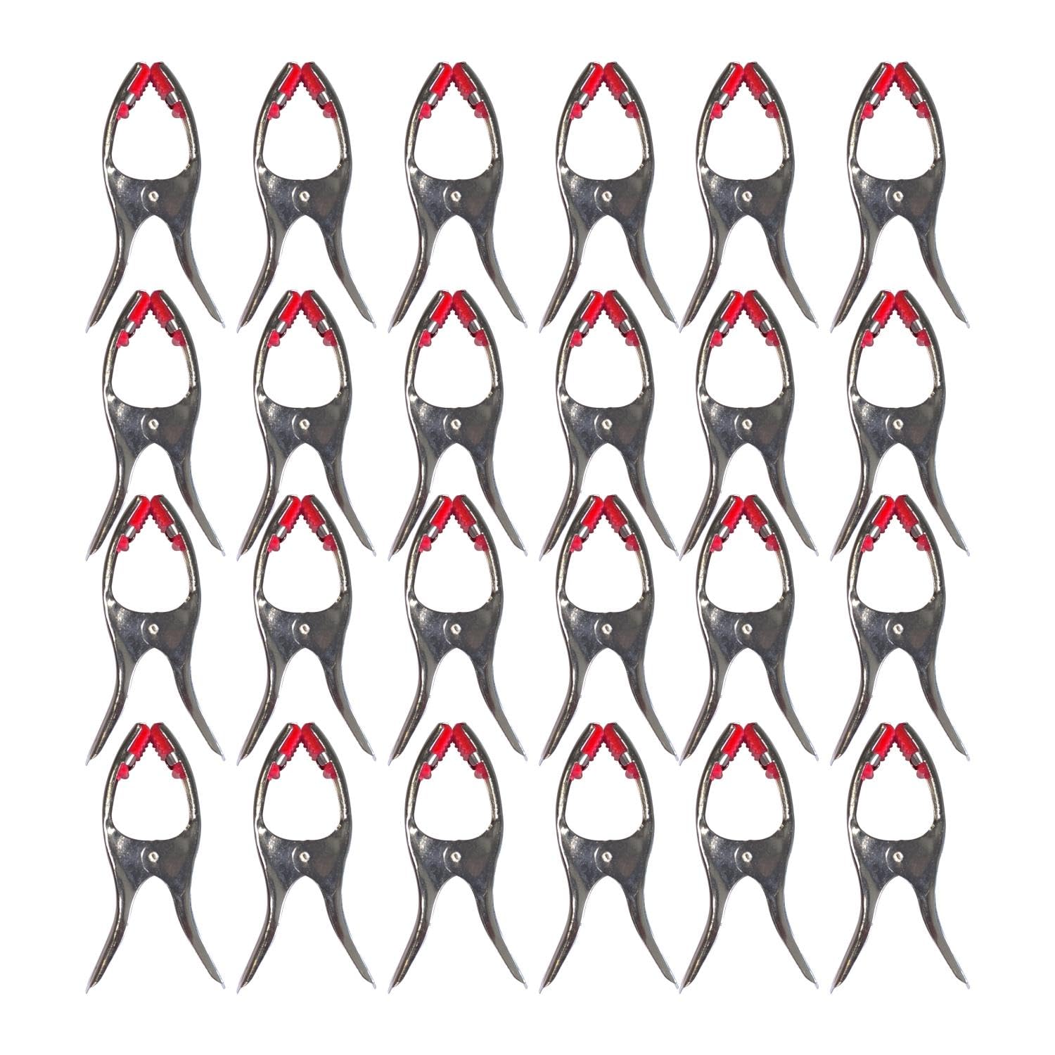Hazel Stainless Steel Cloth Clips for Drying Clothes | Heavy-Duty Laundry Cloth Pins, Rust-Resistant | 24 Pieces