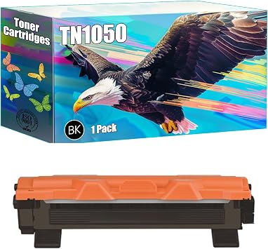 TN1050 Toner Cartridges Compatible for Brother HL-1110 HL-1112 HL-1112A HL-1210W HL-1212W MFC-1810 Printers, High Yield 2500 Pages, Bright Colors Clear Printing Black