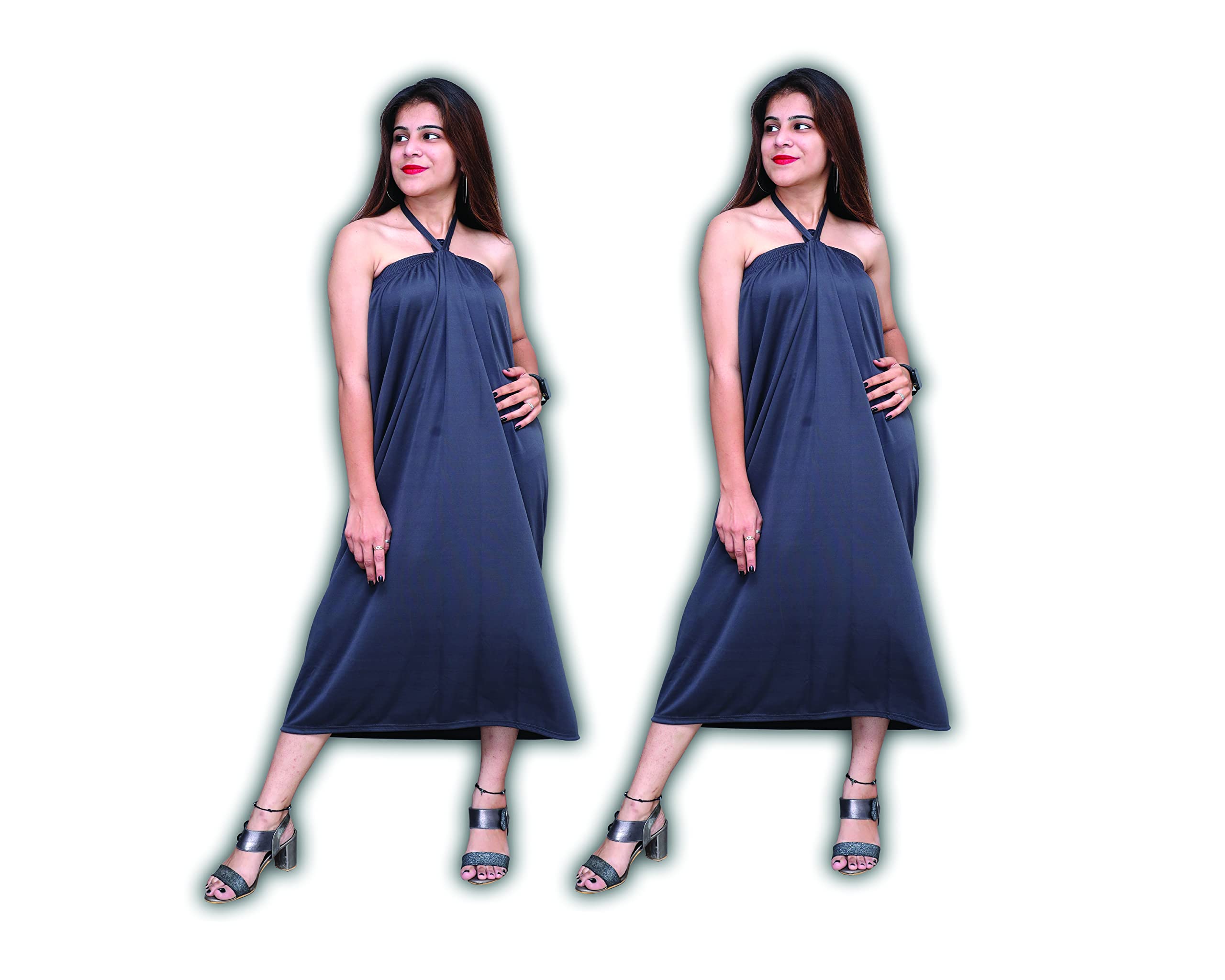 Femista 2pcs Multipurpose Reusable Waxing Facial Spa Massage Makeup Gown for Beauty Parlor, Salon, Spa & Personal (Maternity/Nightwear) Home use (Black, Satin) (B0BZ8NCFVN) Amazon Price History, Amazon Price Tracker