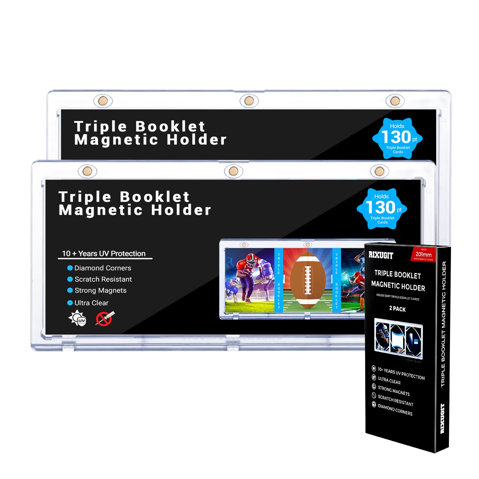 Amazon.com: 2-Pack Triple Booklet Magnetic Card-Holder