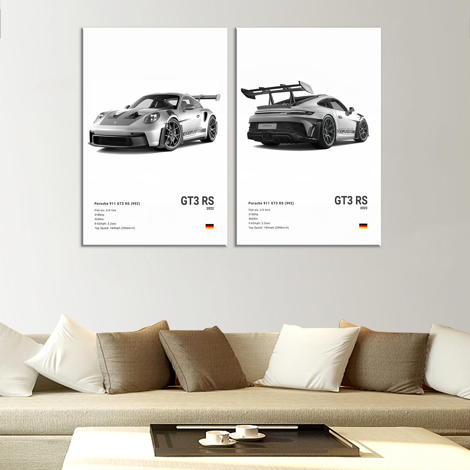 Amazon.com: VejiA Car Poster Canvas Wall Art 911 GT Turbo Posters
