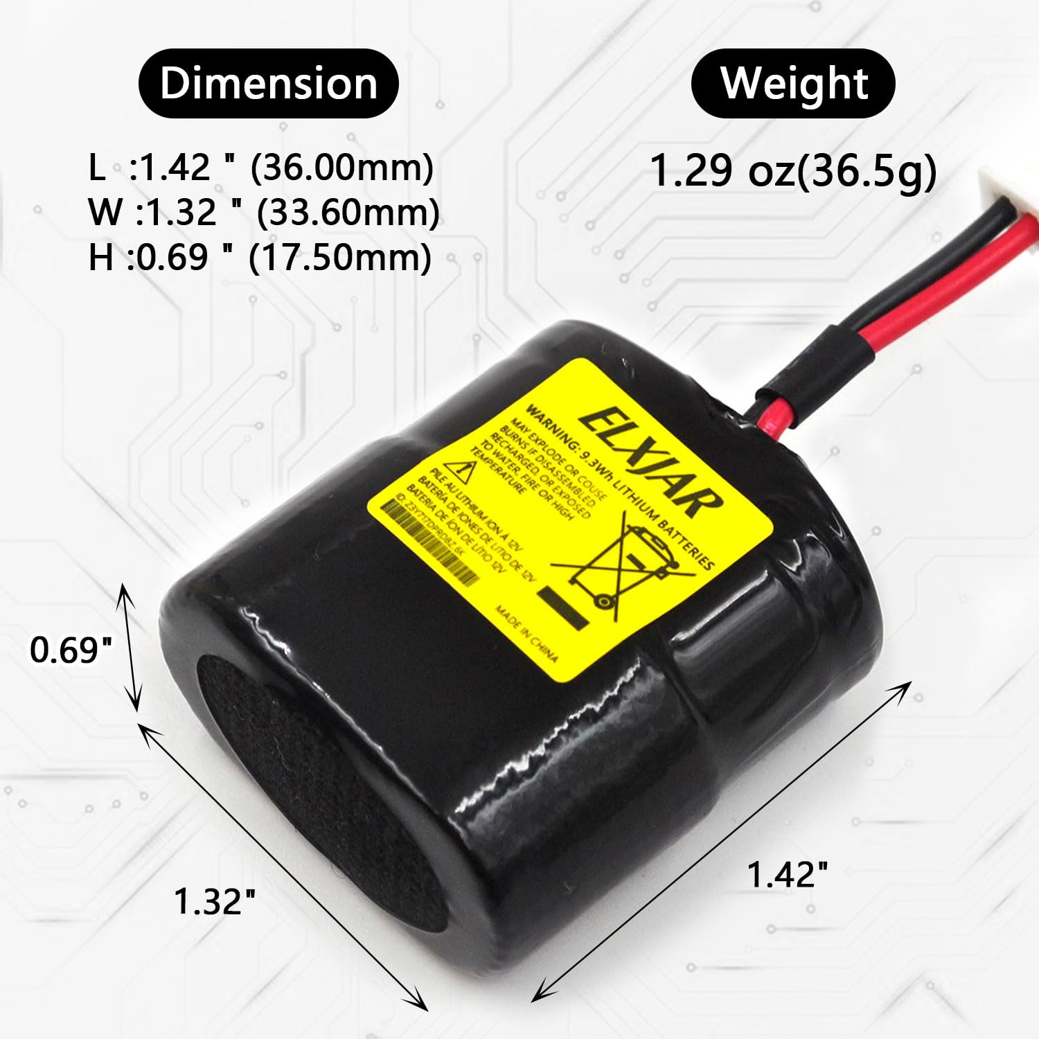 Amazon.com: (2-Pack) 6V Li-ion Replacement Battery Pack for the