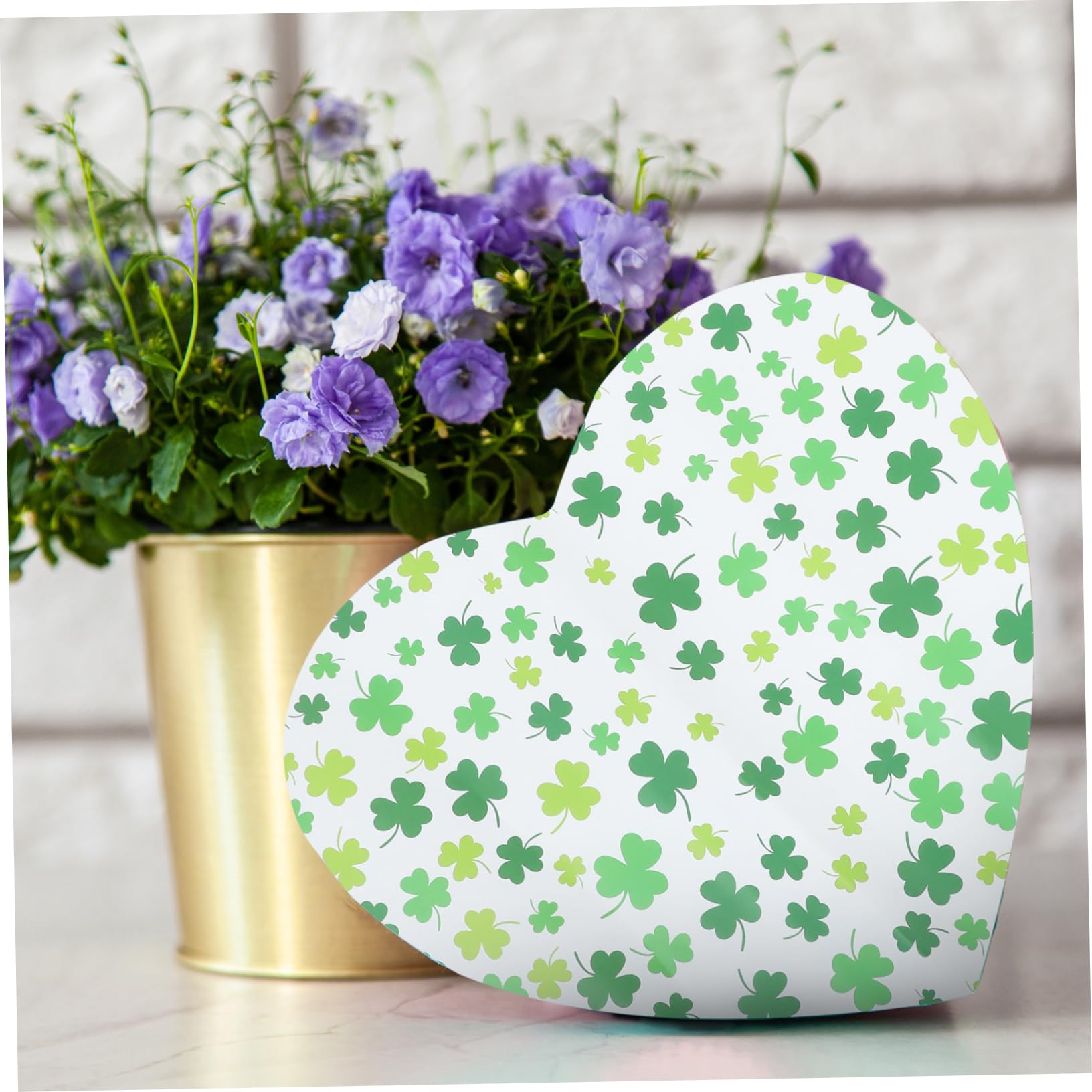 Rouleaux de Papier Présent Trèfle 20 Pcs pour Art et Festival | Ambiance Bavaroise, Papier Présent de Printemps Irlandais, Jour Saint-patrick