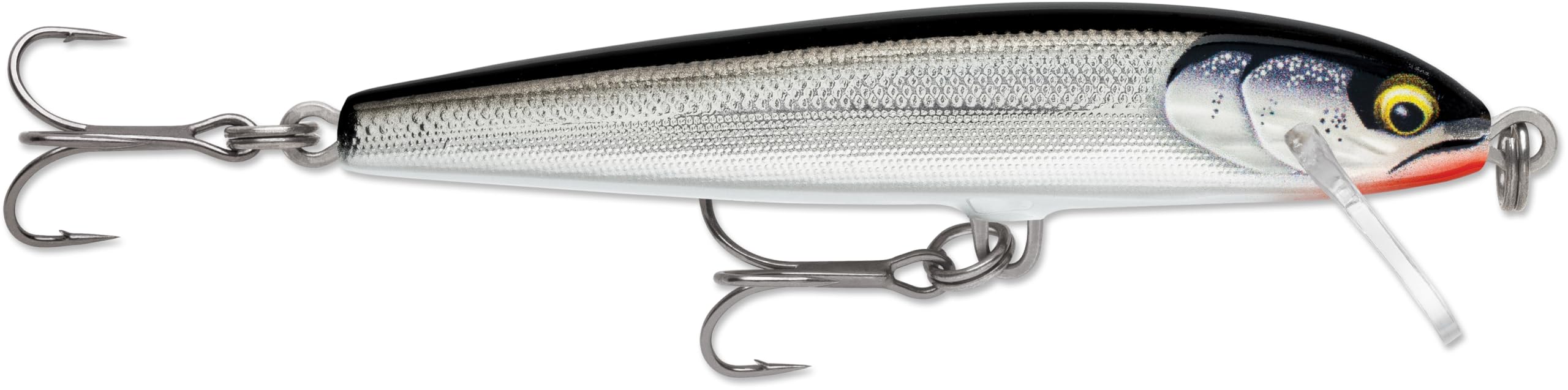 Rapala Original Floater Elite, Balsa Minnow Lure, Topwater and Shallow Hard Bait, Trout Bass and Walleye, 3-1/4", Gilded Silver