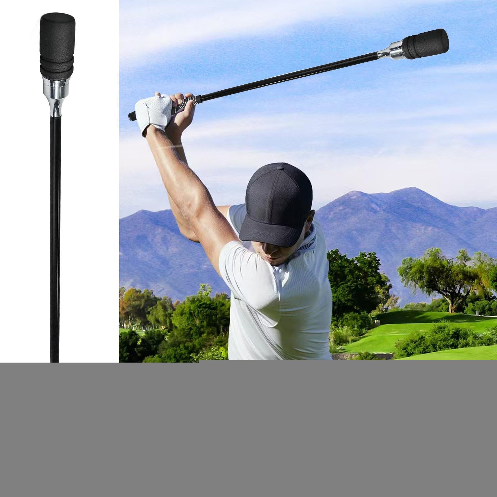 Trener huśtawki golfowej, przenośny przyrząd do korekcji kształtu, narzędzie do wyrównania ruchu, 80 cm, do ćwiczeń i fitnessu, sprzęt sportowy do użytku na świeżym powietrzu, na podwórko, do domu