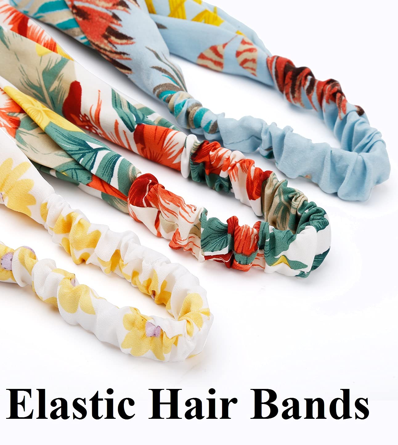 Huachi Boho Headbands for Women Criss Cross Head Bands for Wigs Cute Twist Knot Hair Bands Fashion Hair Accessories, 16 Pack ( Solid Colors, Floral Print, Leoaprd Print) : Beauty & Personal Care