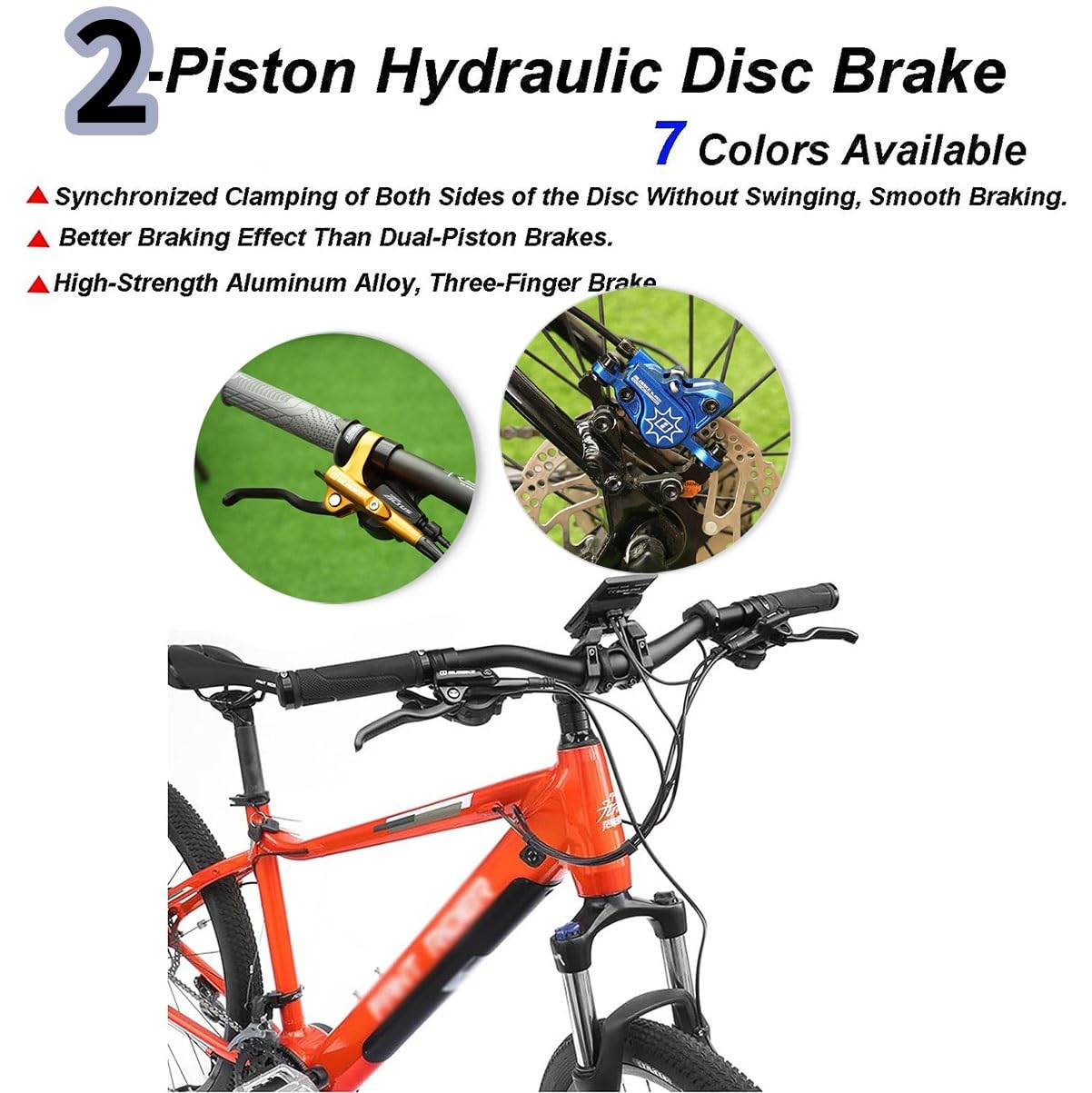 Amazon.co.jp: 2ピストン MTB 油圧ブレーキセット 800 右フロント