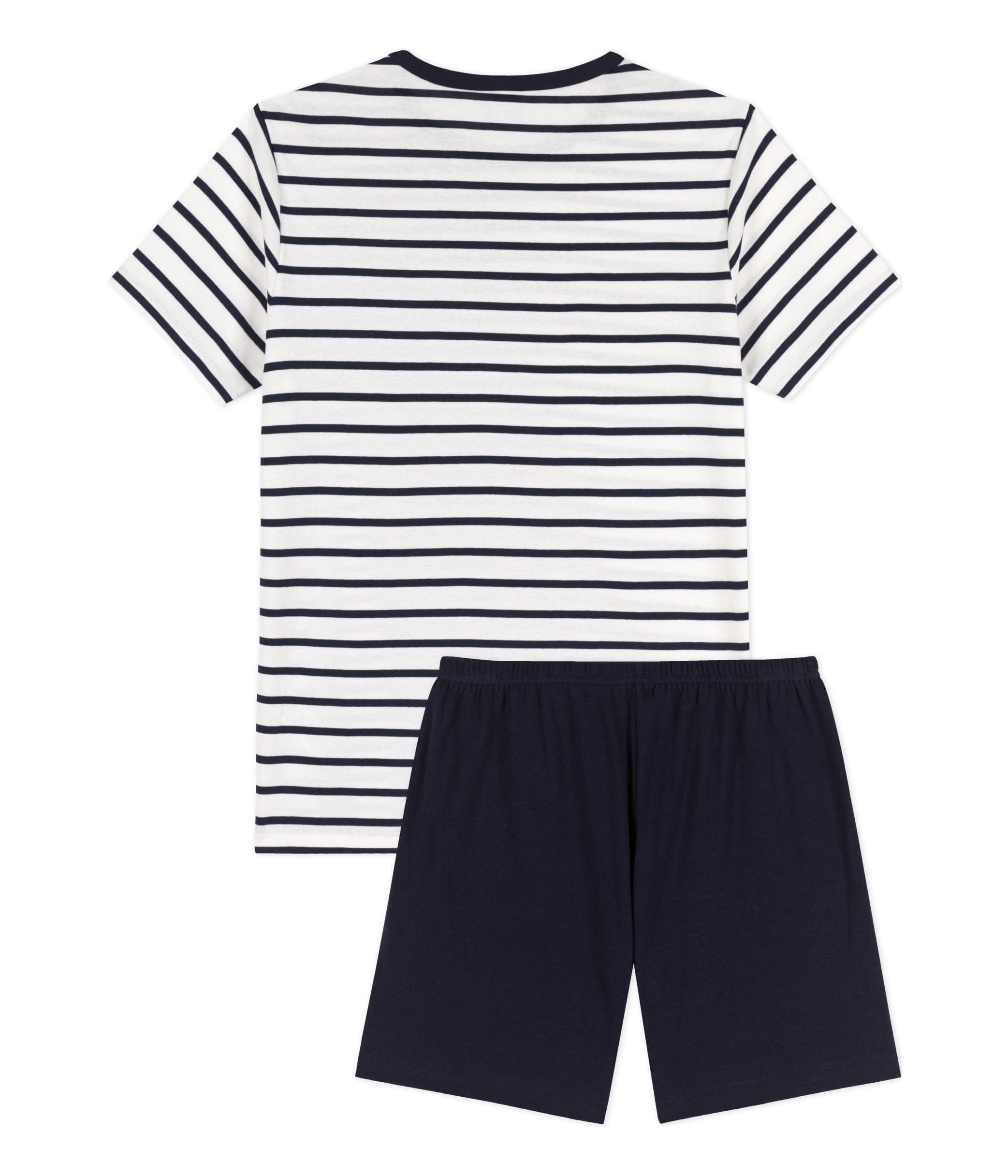 Petit Bateau A01FE Zestaw Pijama, Marshmallow/Smoking, 14 lat chłopiec