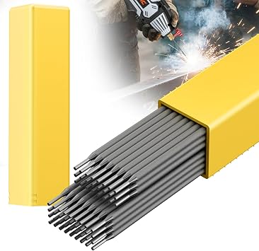 E6013 Welding Rods 3/32" Carbon Steel Stick Electrodes for Stable Arc Welding, Low Spatter, All Position Use on Metal, Repair and DIY Projects 60 PCS