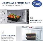 38 oz 50 Pack Meal Prep Containers Reusable, Disposable to Go Food Containers with Lids BPA Free, Plastic Food Storage Containers Microwave/Dishwasher/Freezer Safe Take Out Containers for Leftovers