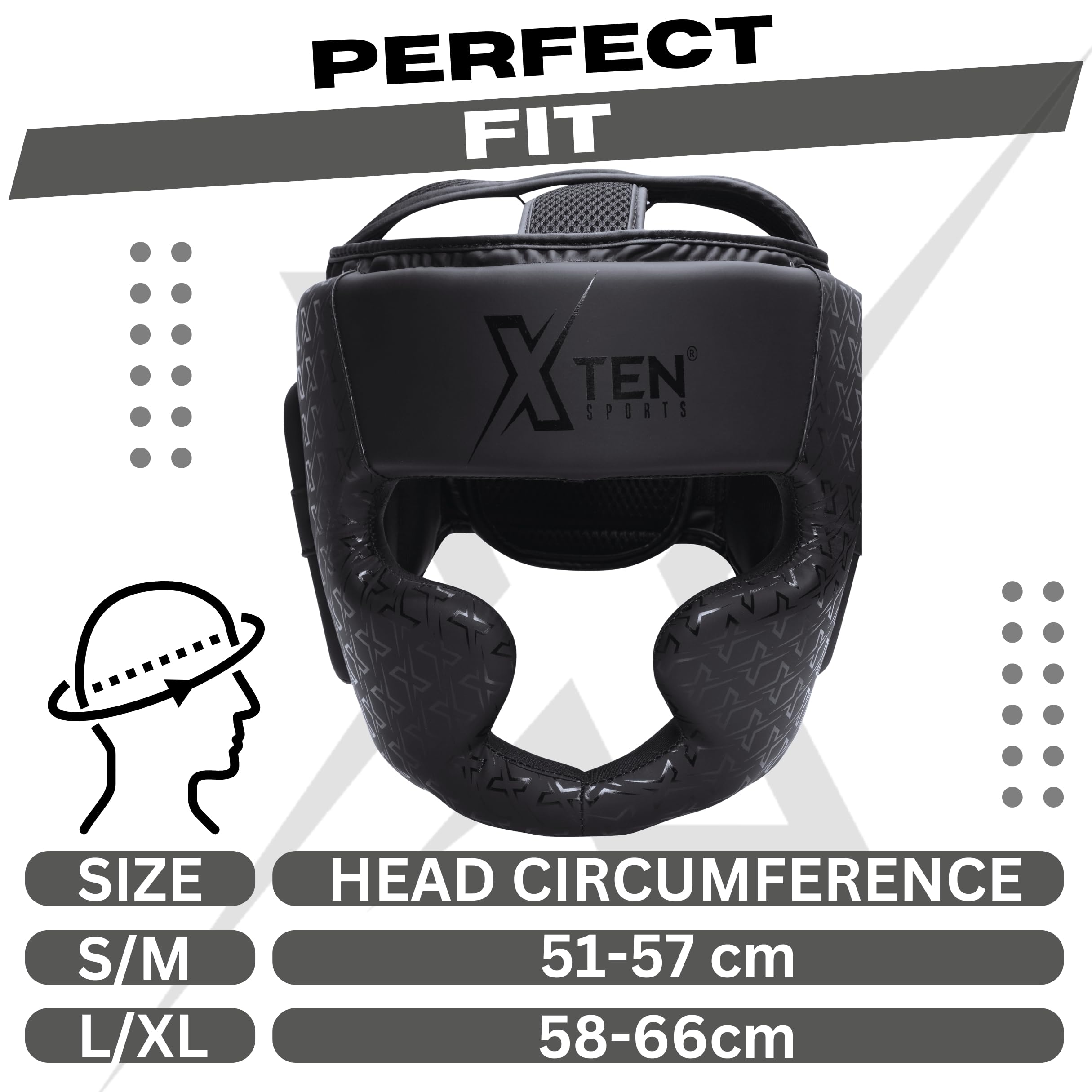 Caschetto per boxe, MMA, regolabile, imbottito, protezione per guance, fronte e orecchie, muay thai, kickboxing, sparring, arti marziali, karate, taekwondo