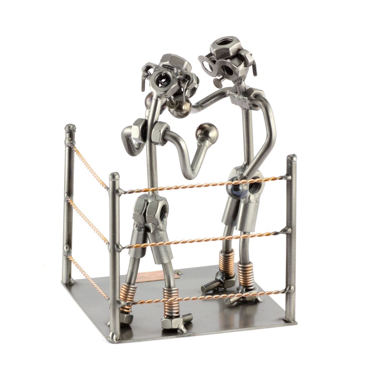 Steelman24 I Figurka ze śrub bokserka I Made in Germany I rękodzieło I pomysł na prezent I figurka stalowa I metalowa I metalowy ludzik