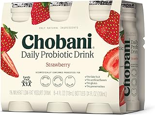 Chobani Probiotic Greek Yogurt Drink, Strawberry, 24 Fl Oz