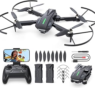 DEERC Drohne mit Kamera 1080P für Kinder, RC Quadrocopter D75 faltbar mit Wifi Übertragung, Lange Flugzeit,Bürstenloser Motor,Höhenhaltung,One Key Start Drohnen Spiel Geschenk für Anfänger Jungend, C0