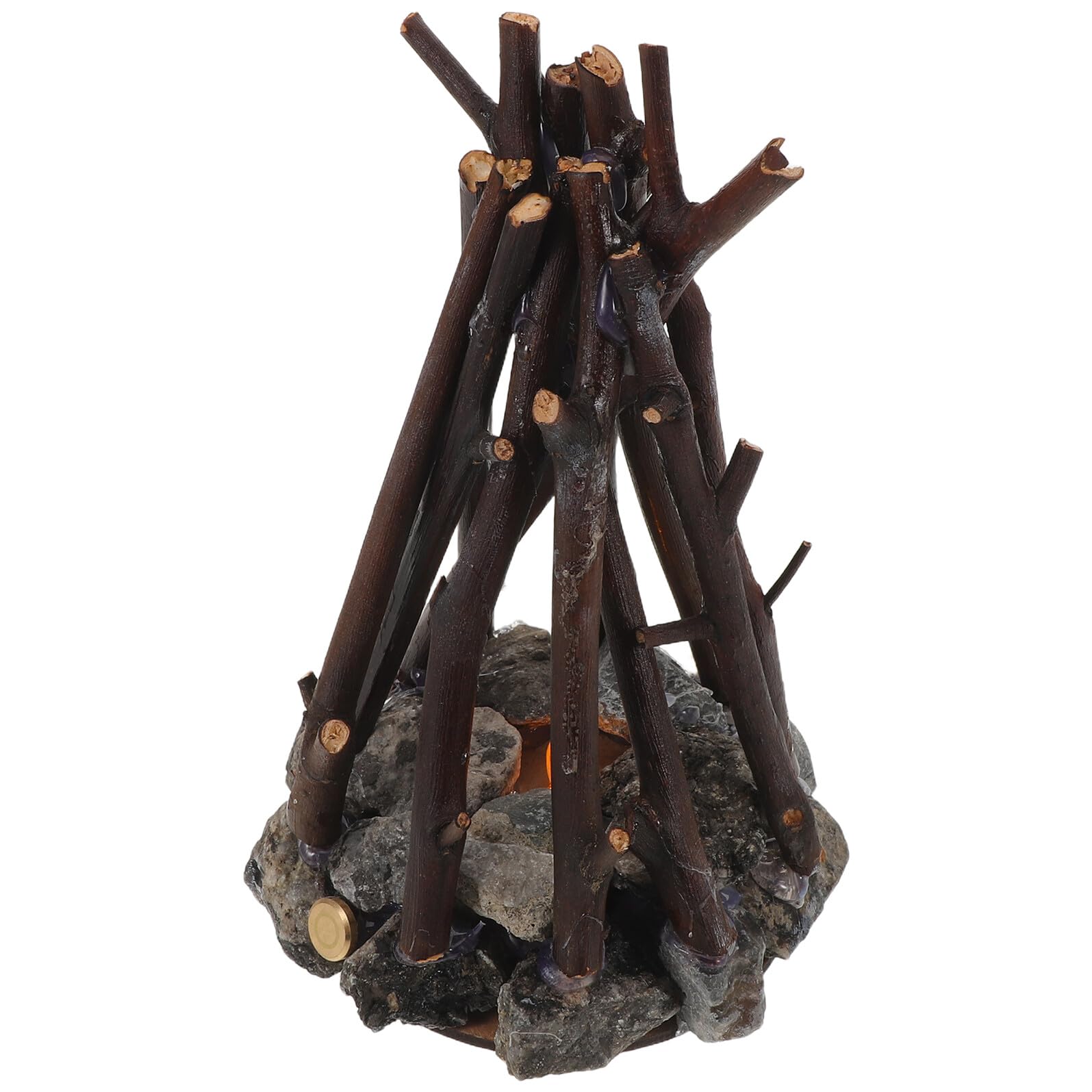 USB Aufgeladene Campinglaterne mit Flammengeräusch, Baumzweig Design