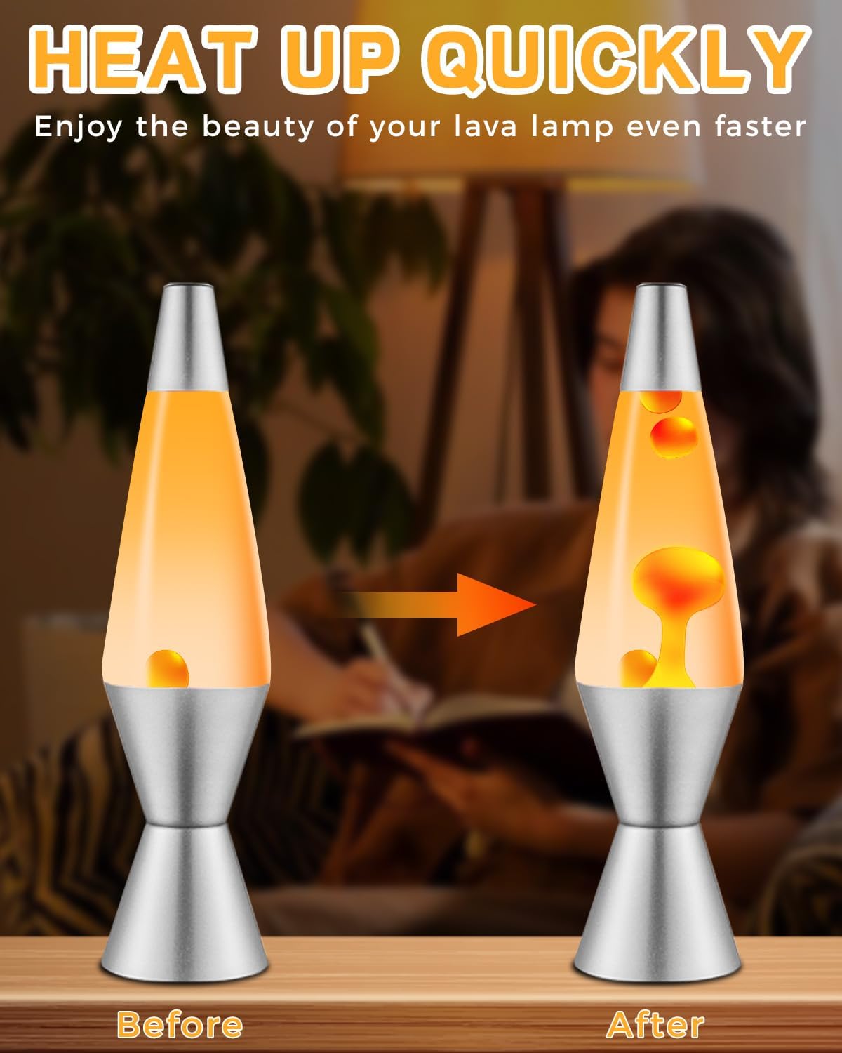 25W Lava Lamp Bulb, S11 E17 Base, 25W 120V for 14.5-Inch Lava Lamp Light Repalacement Bulb, Dimmable Bulbs E17 Base Bulbs 2-Pack