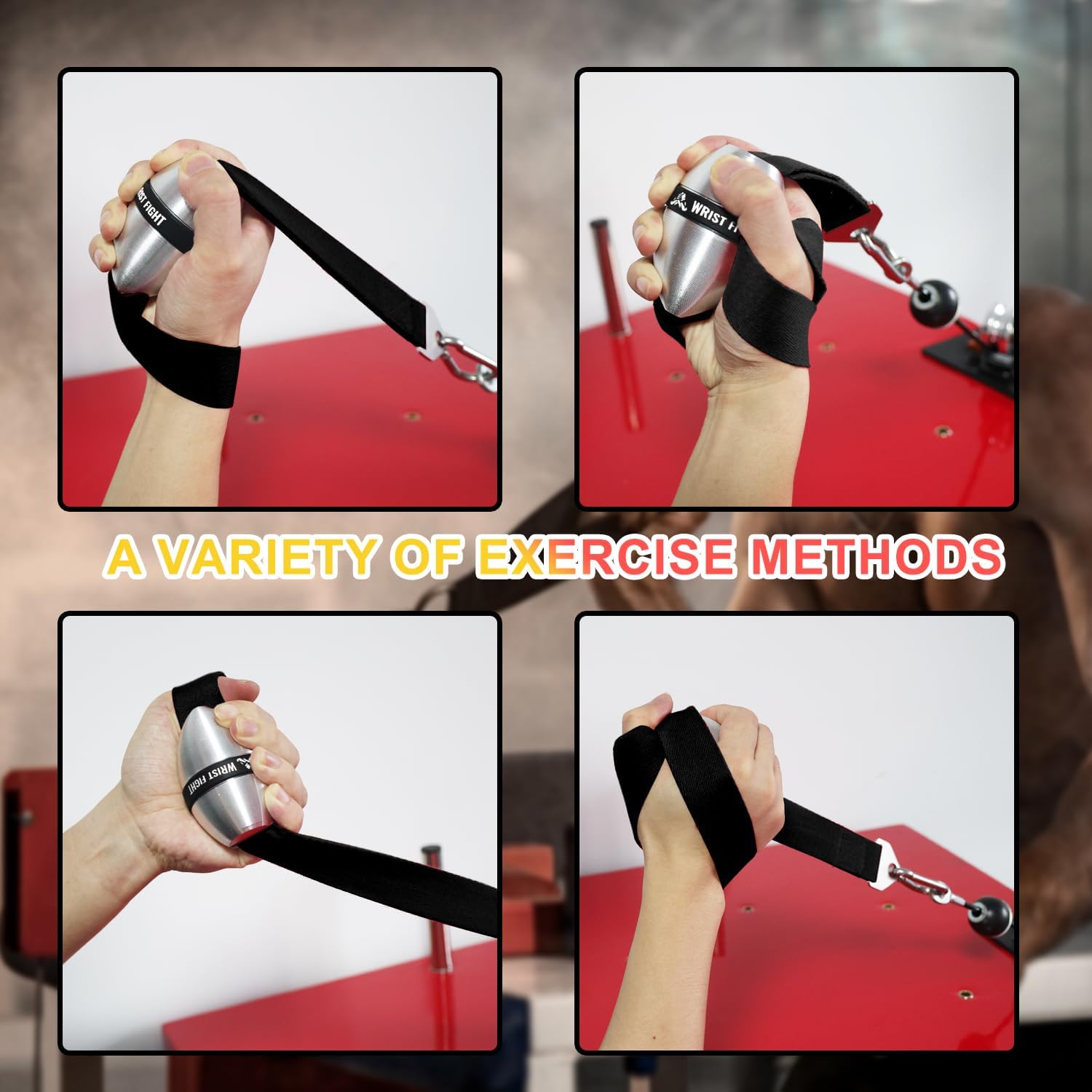 Aluminum Alloy Elliptical Wrist Ball Trainer – Durable Forearm & Grip Strength Exerciser with Non-Slip Design, Pronation & Supination Training, Includes Storage Bag